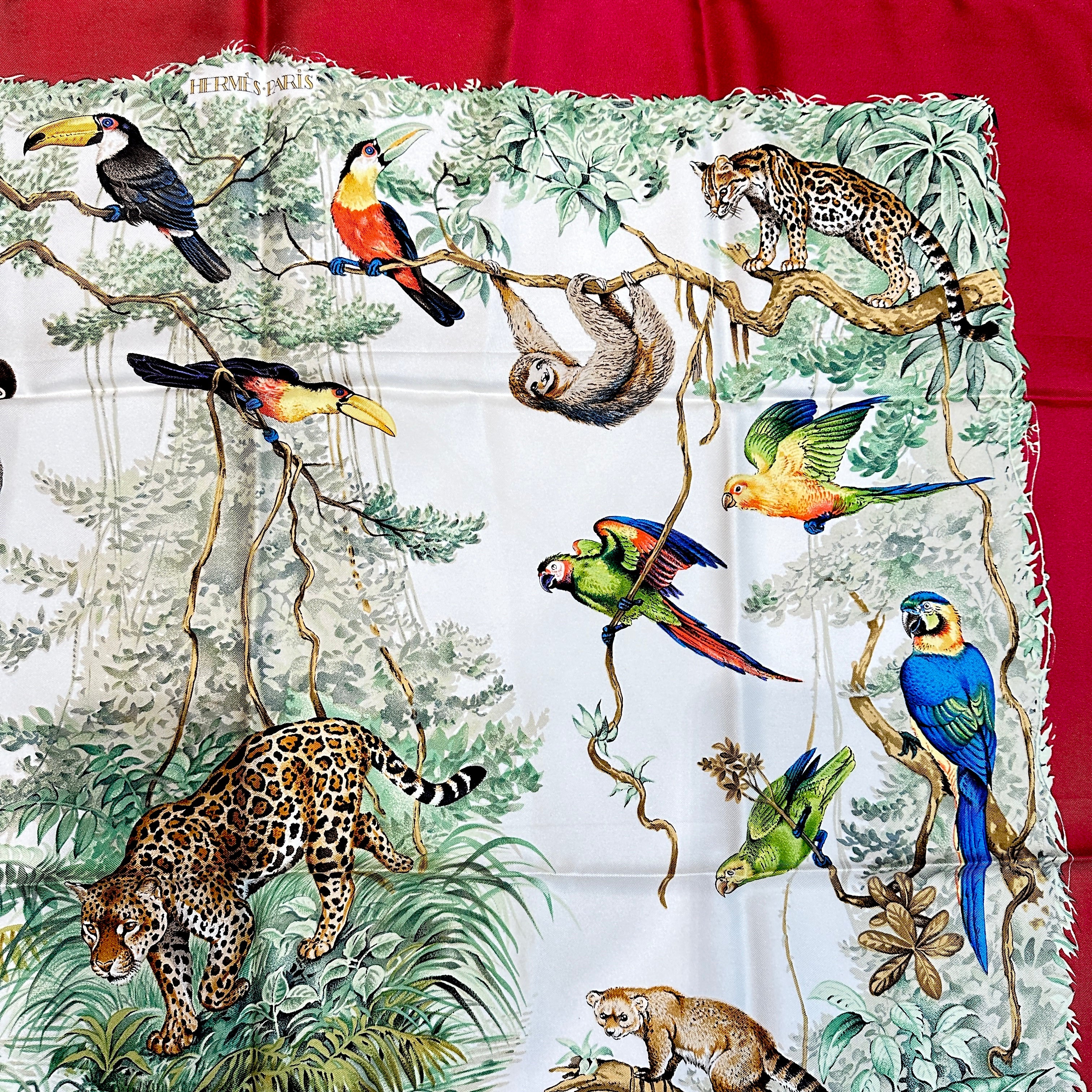 HERMES エルメス カレ90 スカーフ 赤道直下