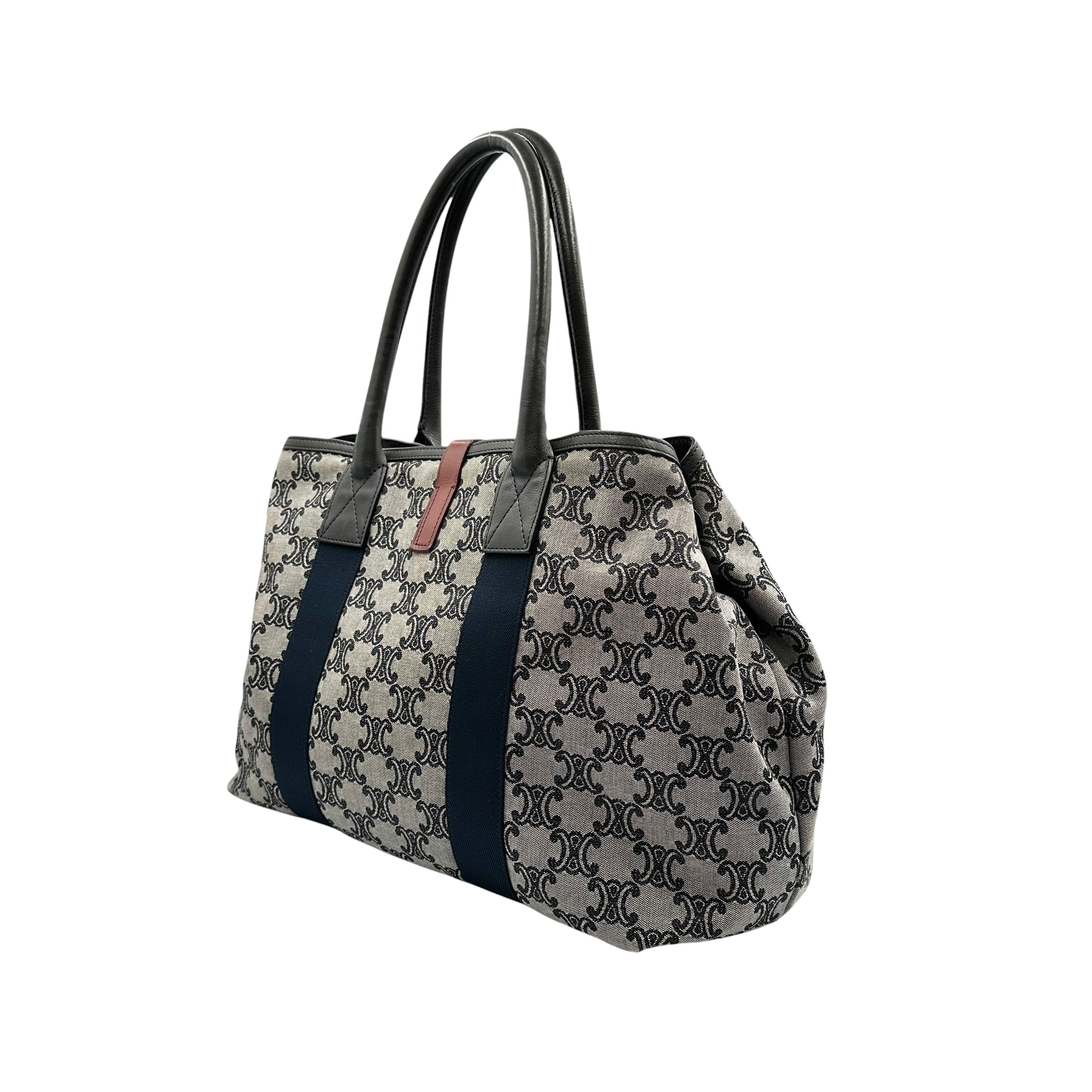 CELINE セリーヌ マカダム キャンバス トートバッグ