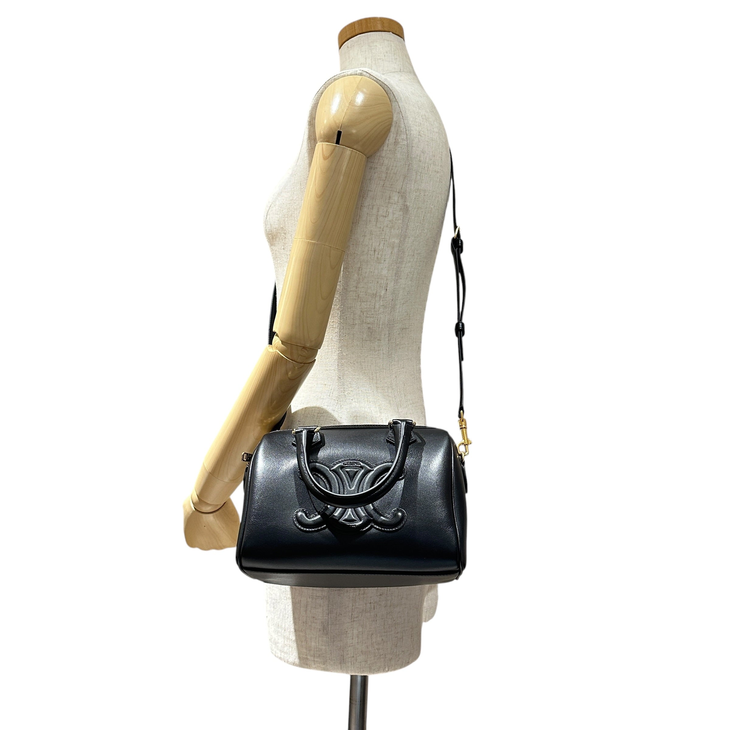CELINE セリーヌ キュイル トリオンフ 2WAYボストンバッグ