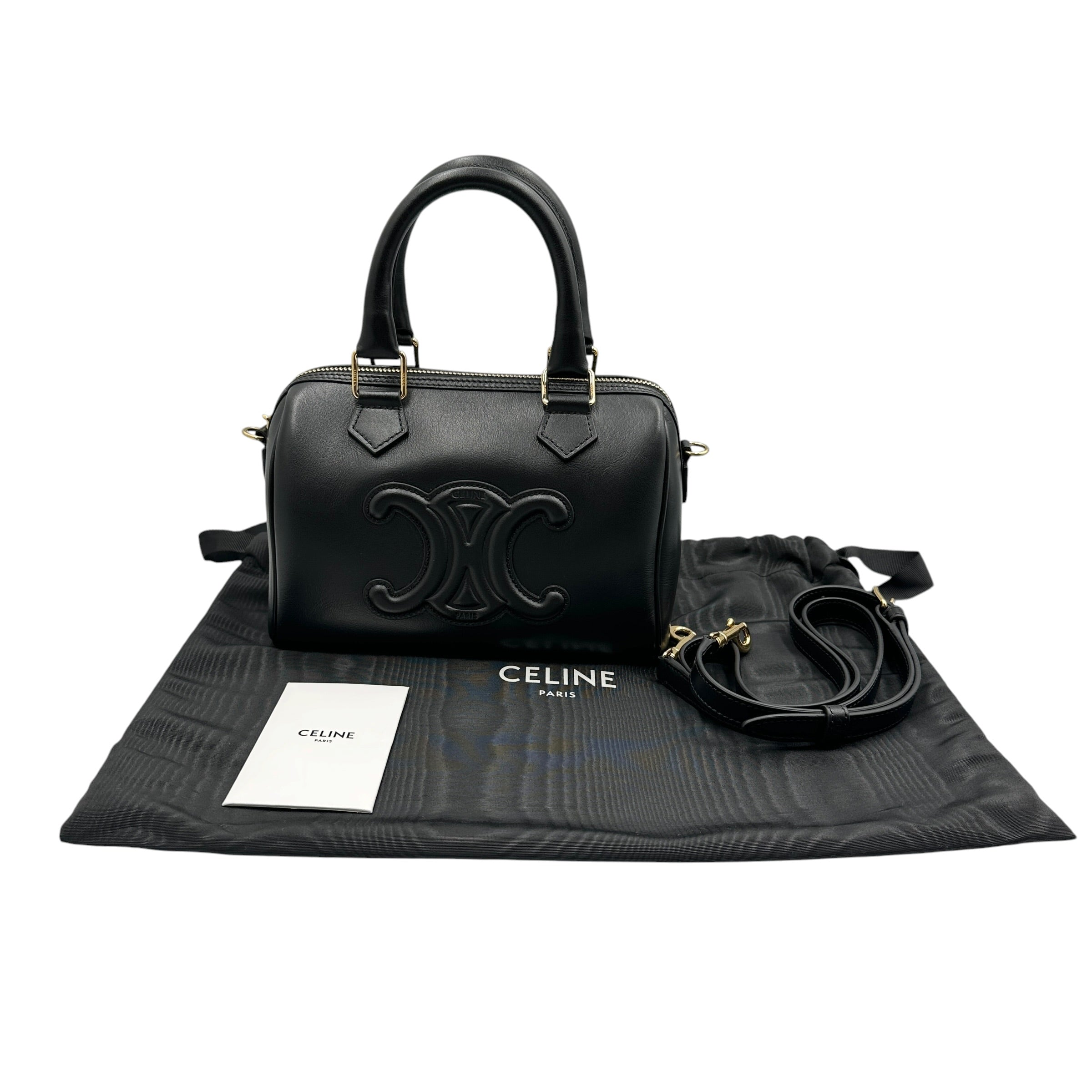 CELINE セリーヌ キュイル トリオンフ 2WAYボストンバッグ