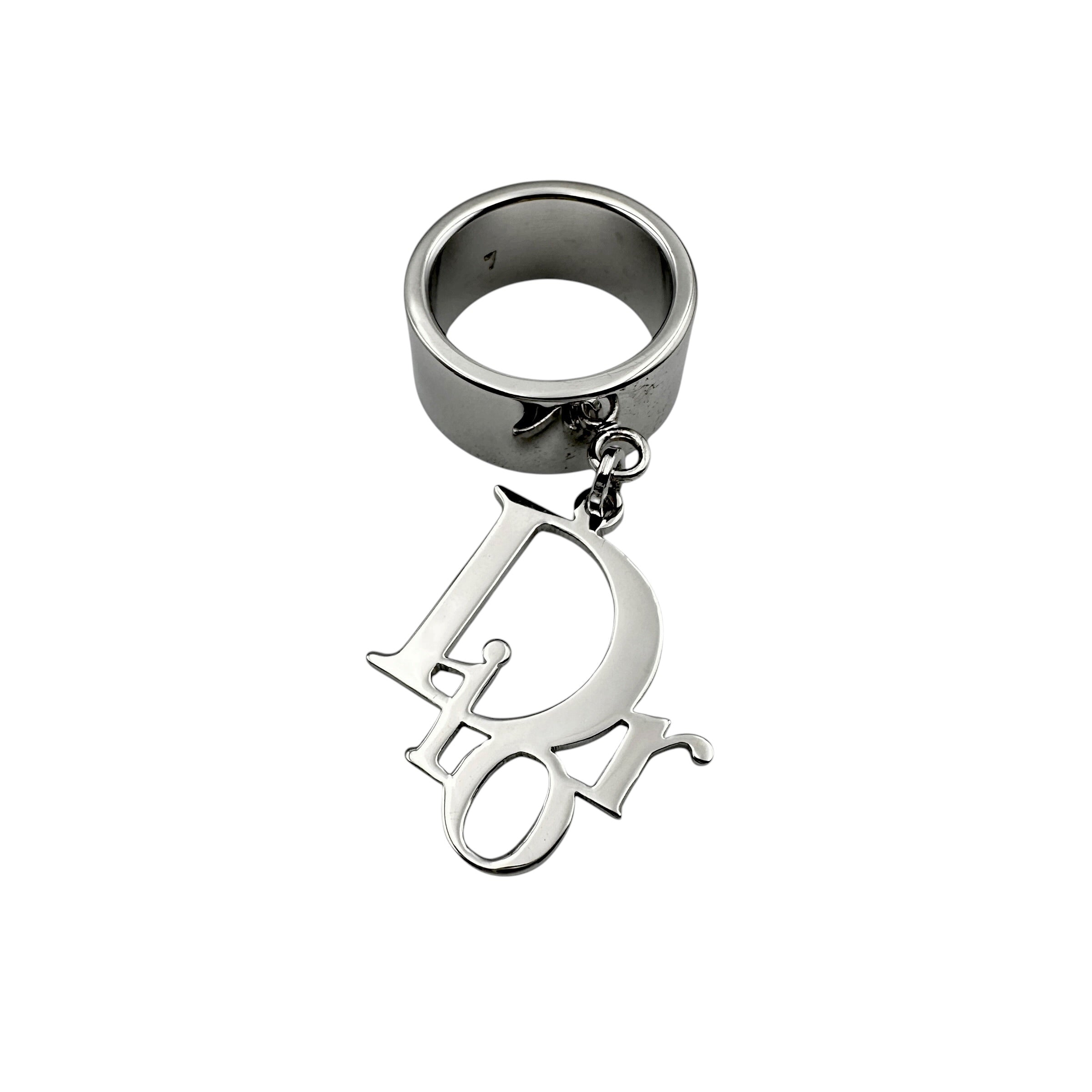 Christian Dior ディオール ロゴ シルバー リング
