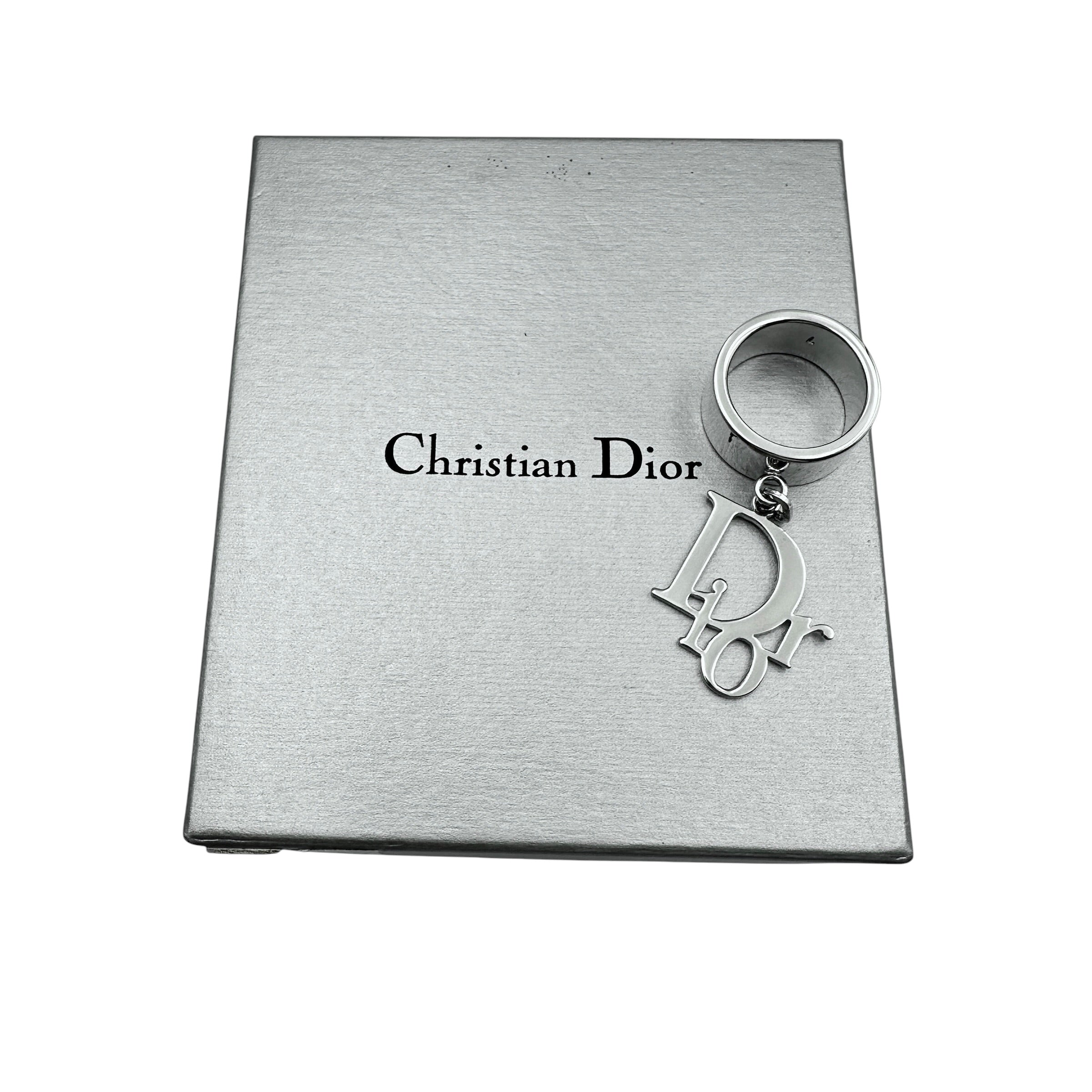Christian Dior ディオール ロゴ シルバー リング