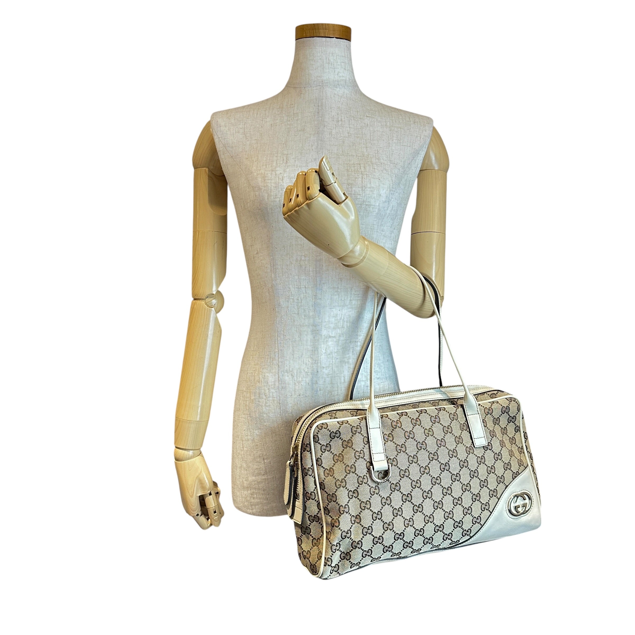 GUCCI グッチ 169971 ニューブリット GGキャンバス ハンドバッグ
