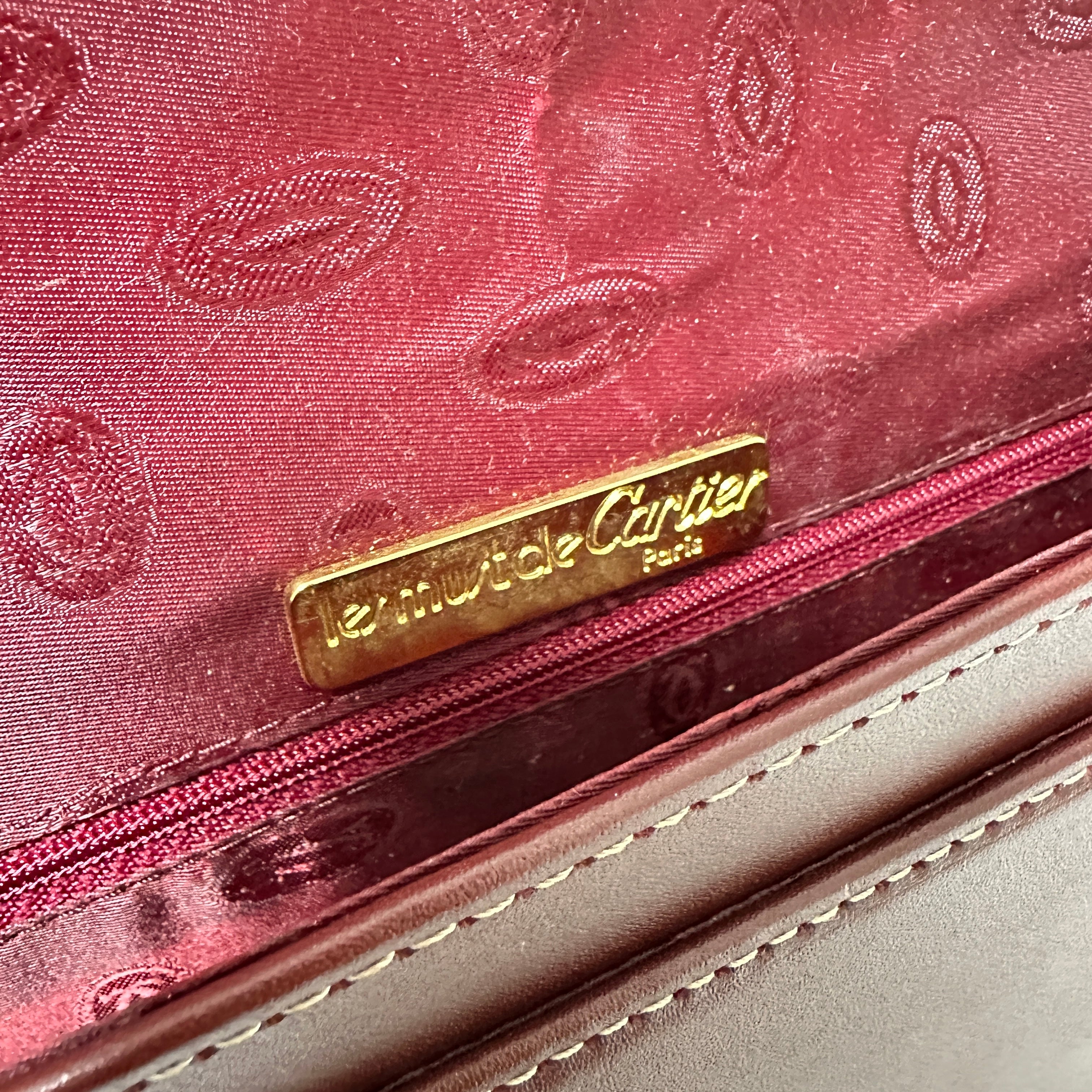 Cartier カルティエ レザーショルダーバッグ