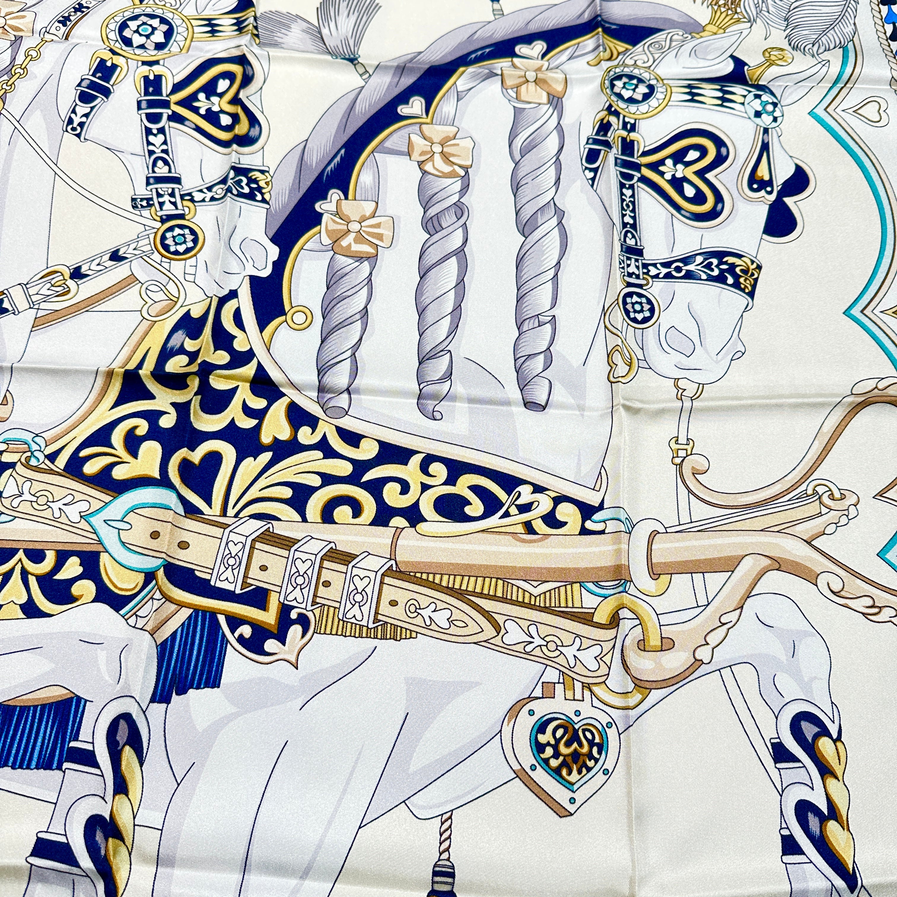 HERMES エルメス カレ90 アルネ・ドゥ・クール 2024年春夏