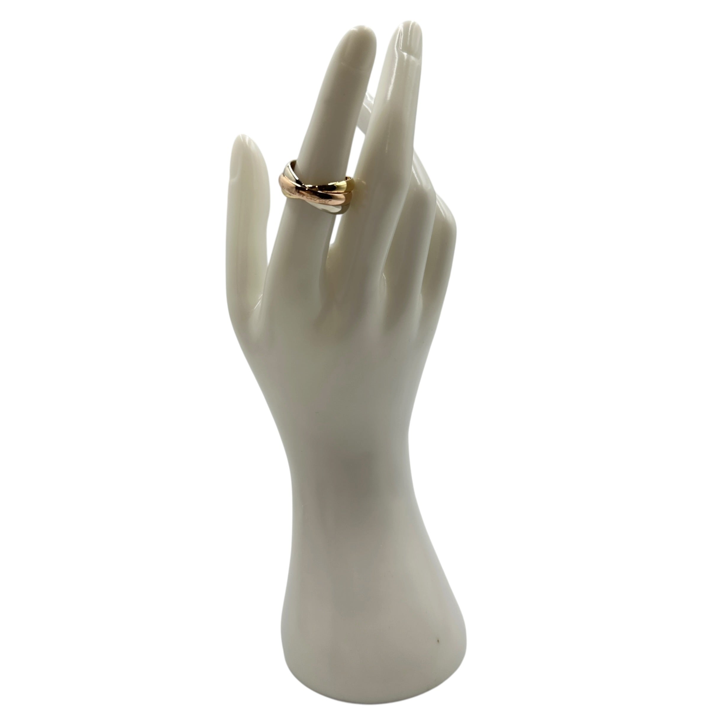 Cartier カルティエ トリニティ リング #55 スリーゴールド K18YG/WG/PG