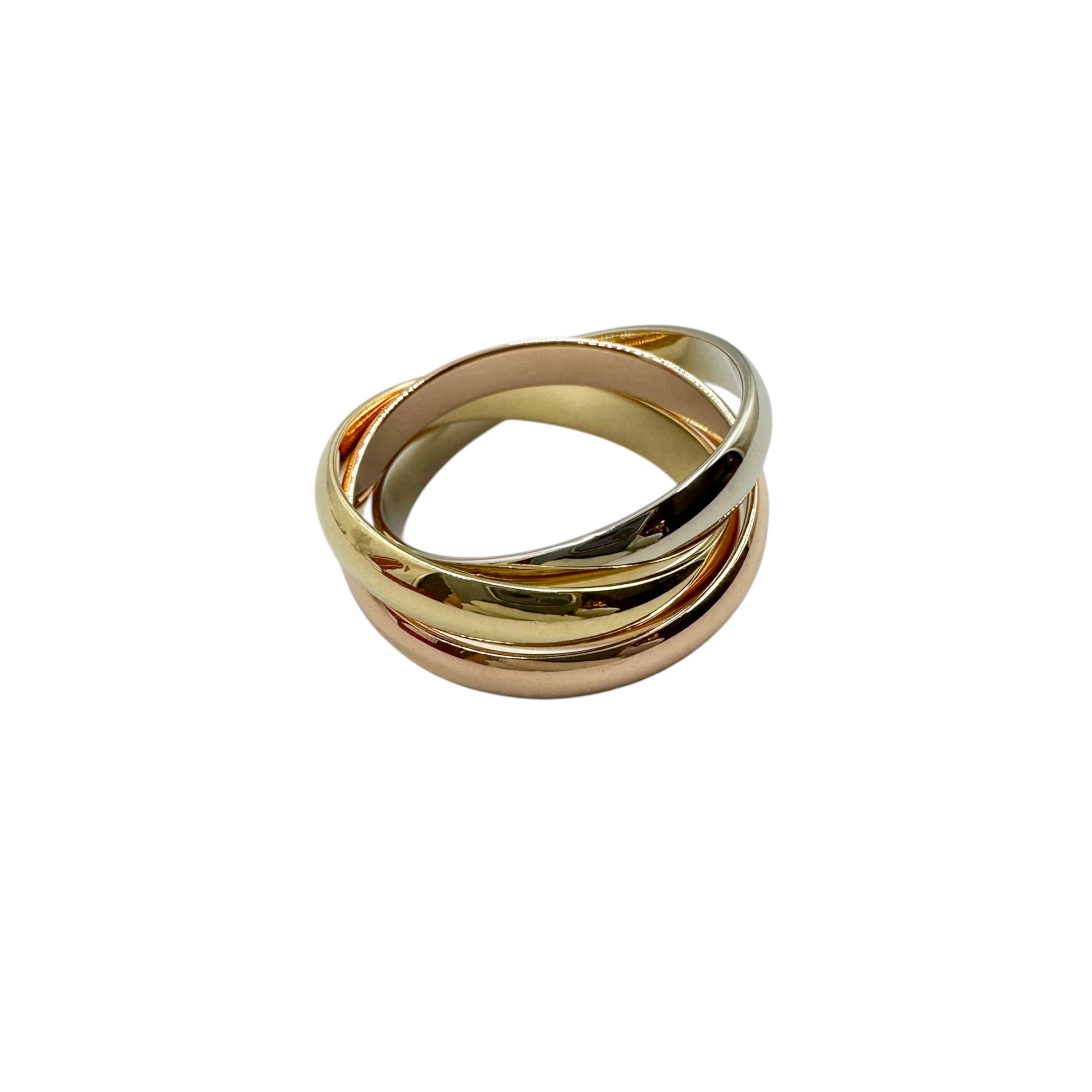 Cartier カルティエ トリニティ リング #55 スリーゴールド K18YG/WG/PG