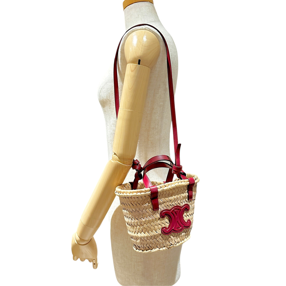 CELINE セリーヌ ミニトリオンフ パニエ 2WAYショルダーバッグ