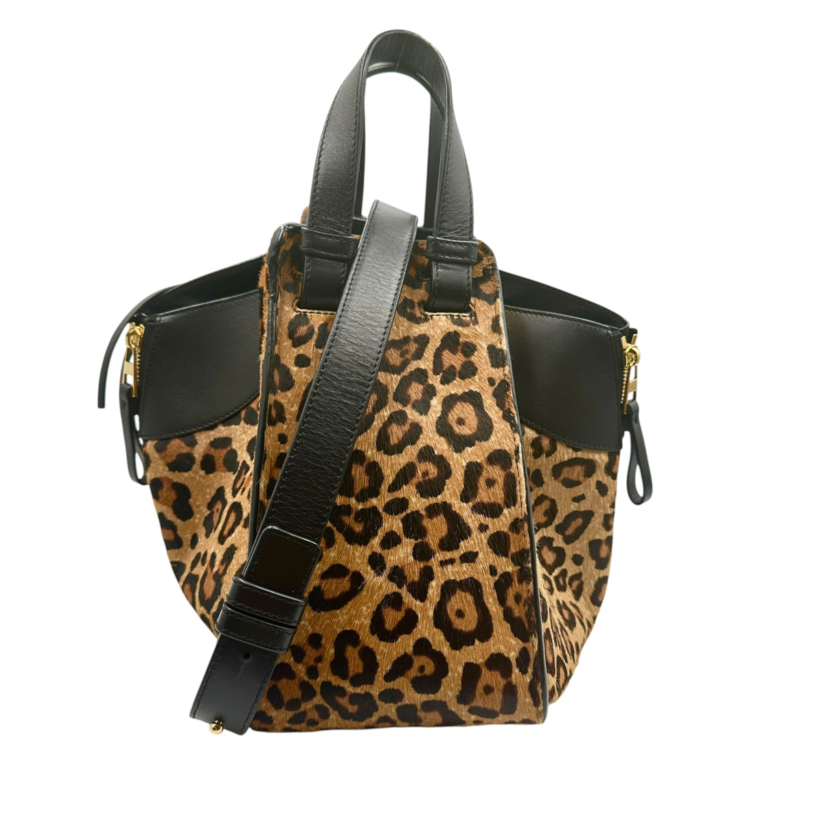 LOEWE ロエベ ハンモック ショルダーバッグ レオパード ハラコ