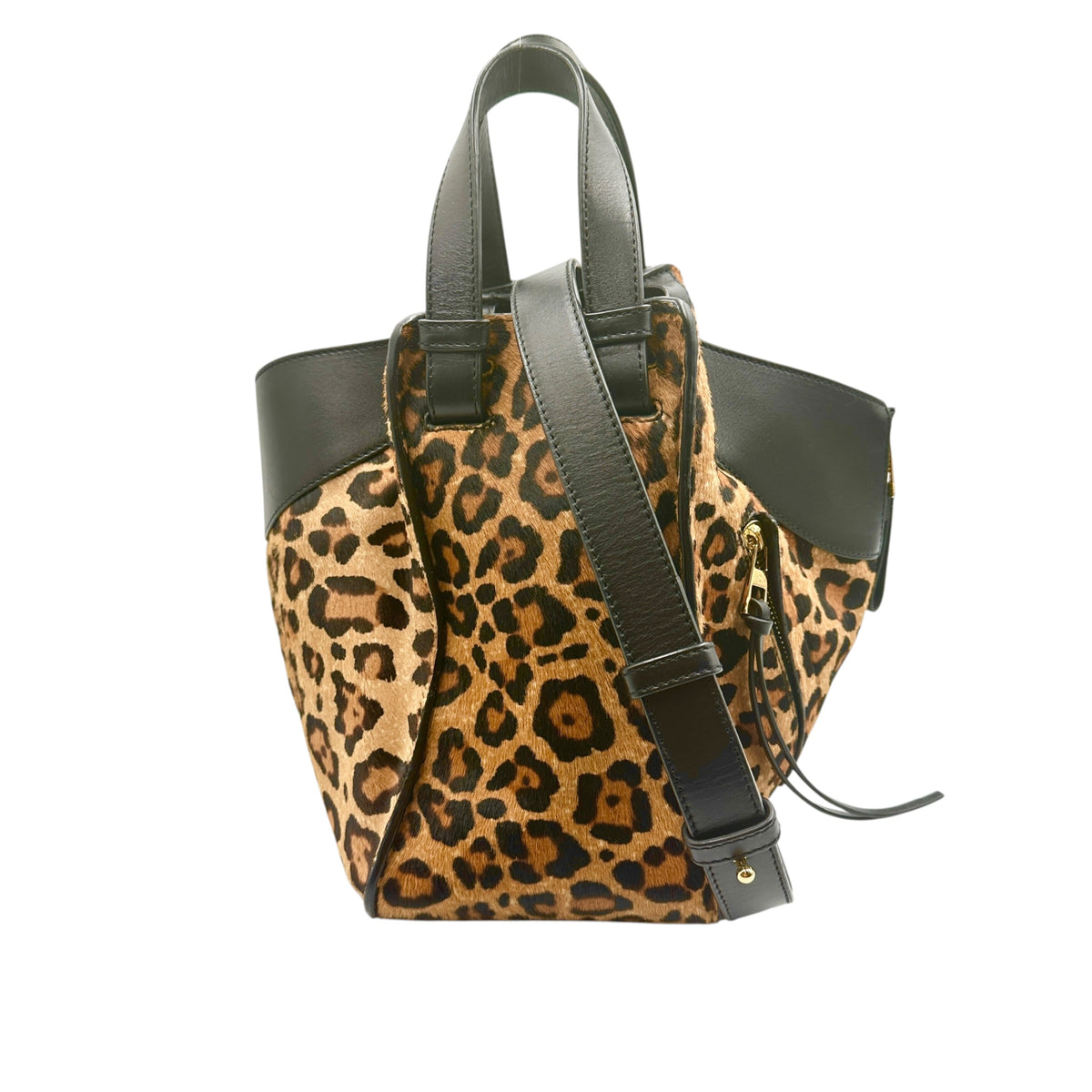 LOEWE ロエベ ハンモック ショルダーバッグ レオパード ハラコ
