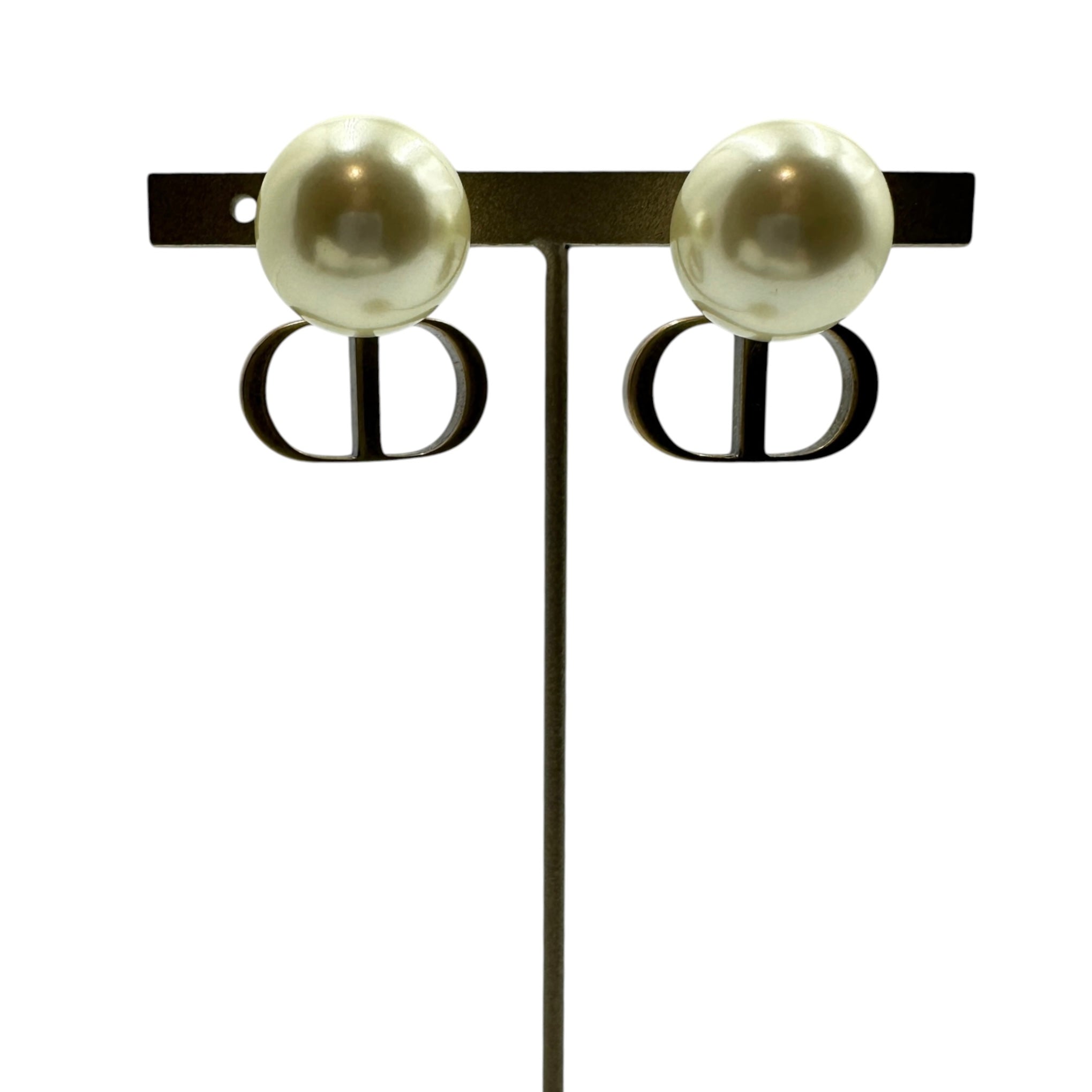 Christian Dior ディオール CDロゴ パールピアス