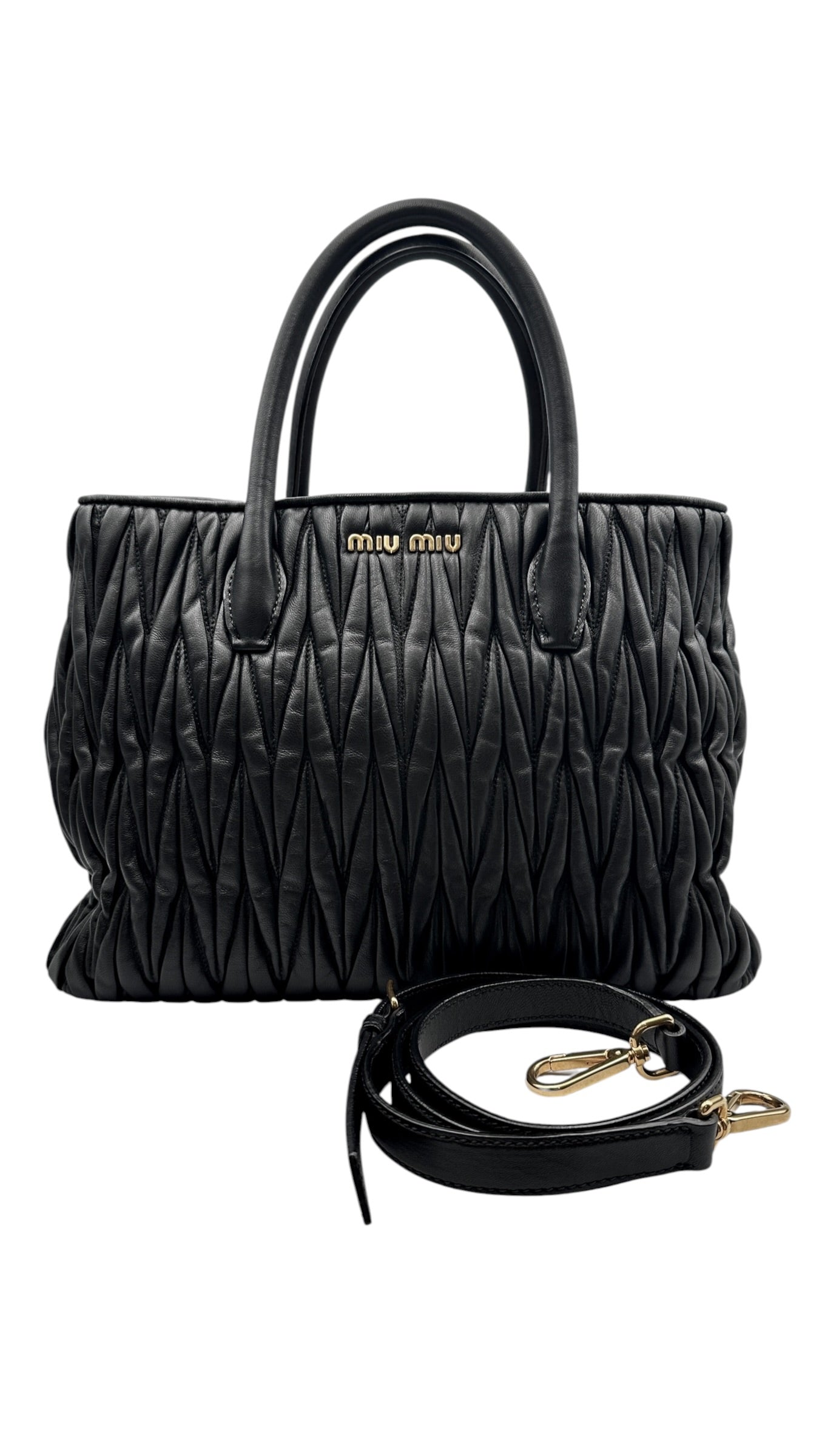 miu miu ミュウミュウ RN1047 マテラッセ 2WAYハンドバッグ
