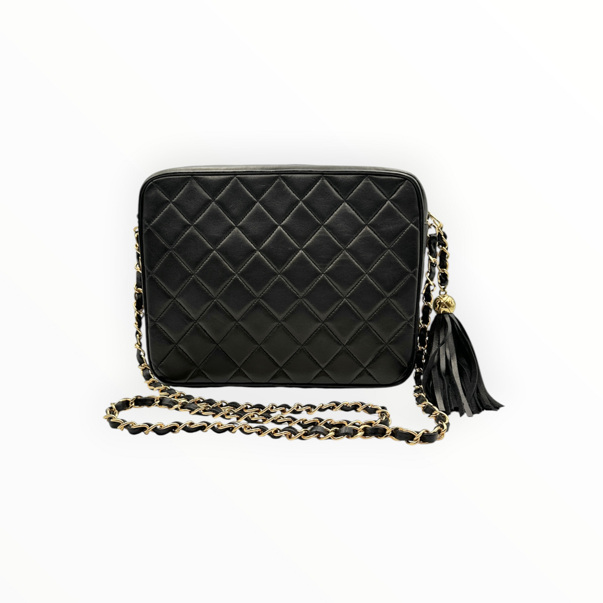 CHANEL シャネル マトラッセ フリンジ付 チェーンショルダーバッグ