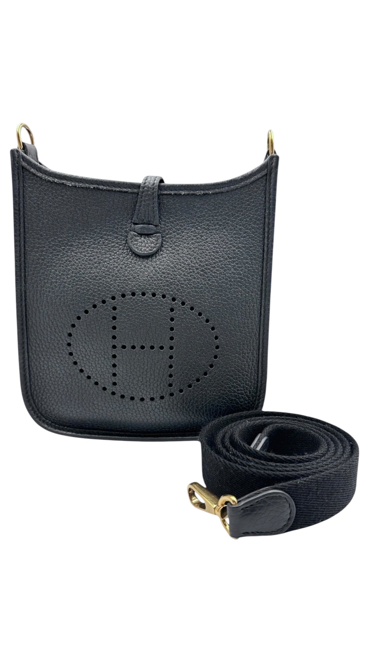 HERMES エルメス エヴリンTPM トリヨン ショルダーバッグ ネイビー