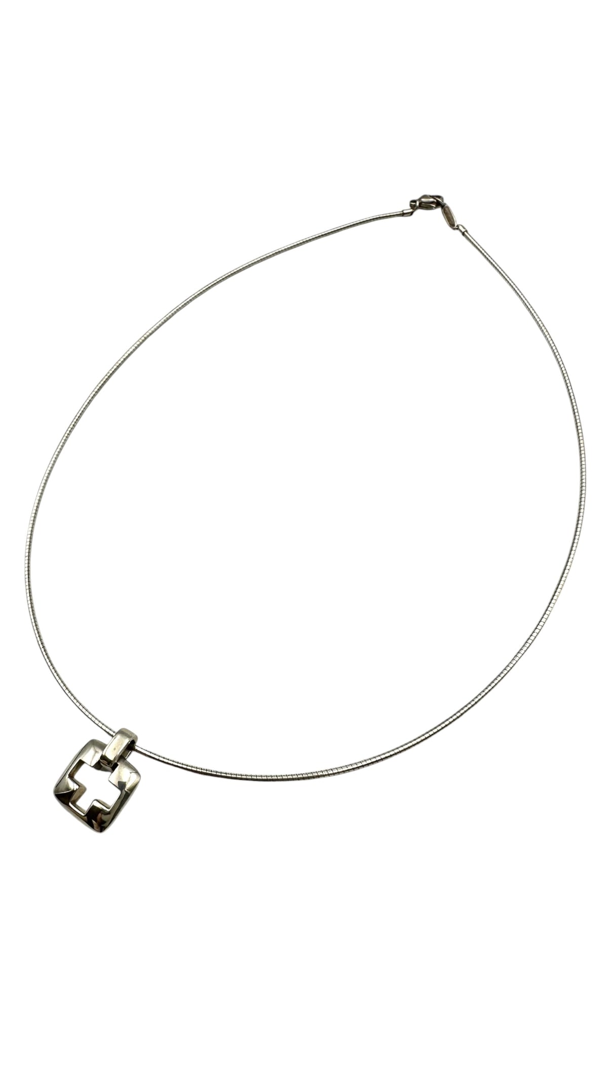 TIFFANY & Co. ティファニー カットアウト クロス ワイヤーネックレス チョーカー