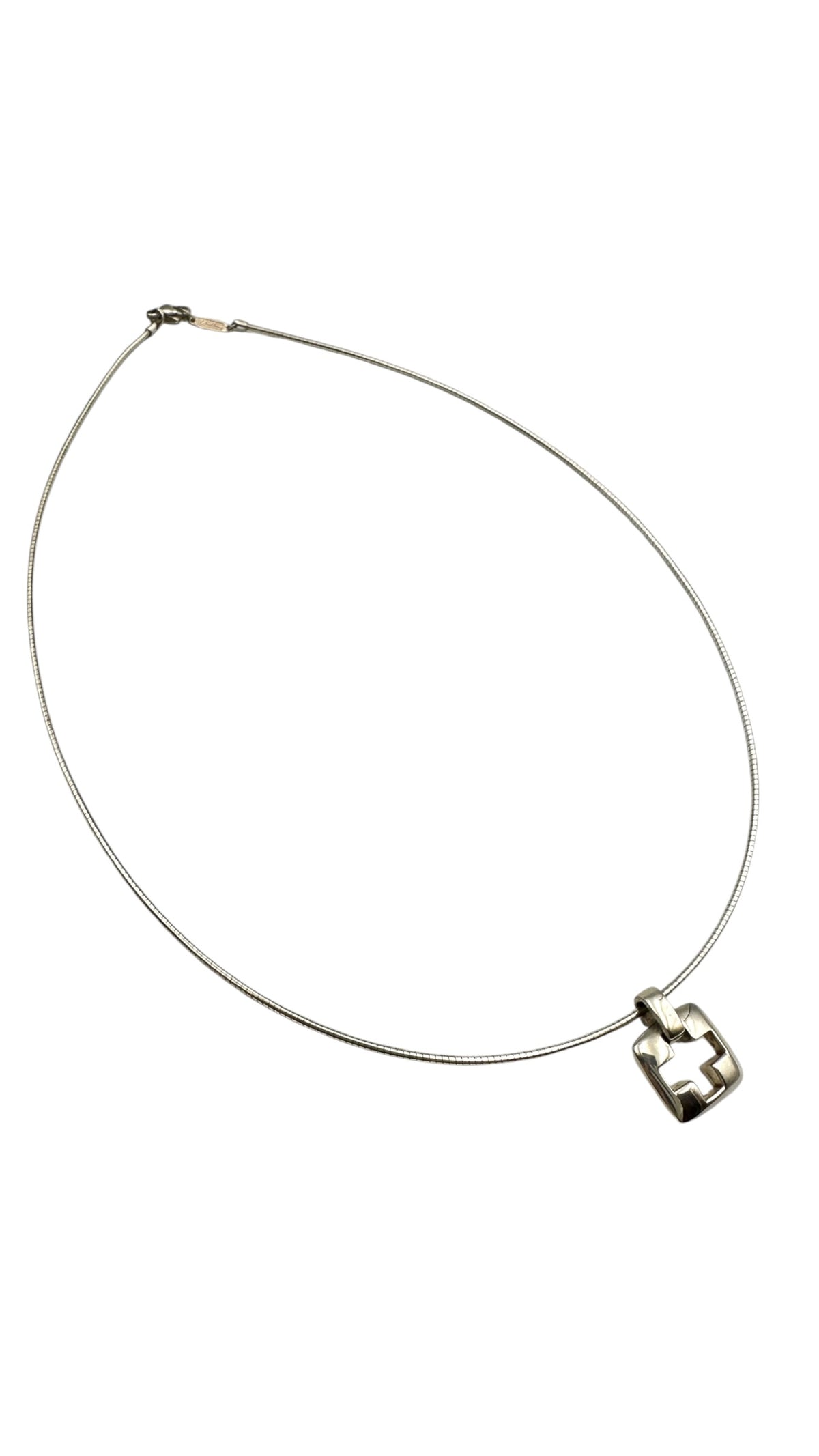 TIFFANY & Co. ティファニー カットアウト クロス ワイヤーネックレス チョーカー