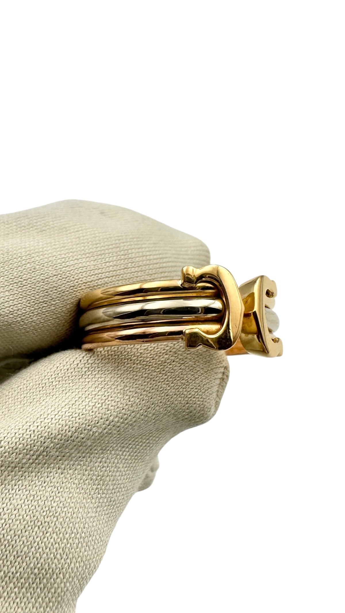 Cartier カルティエ 2Ⅽリング スリーゴールド