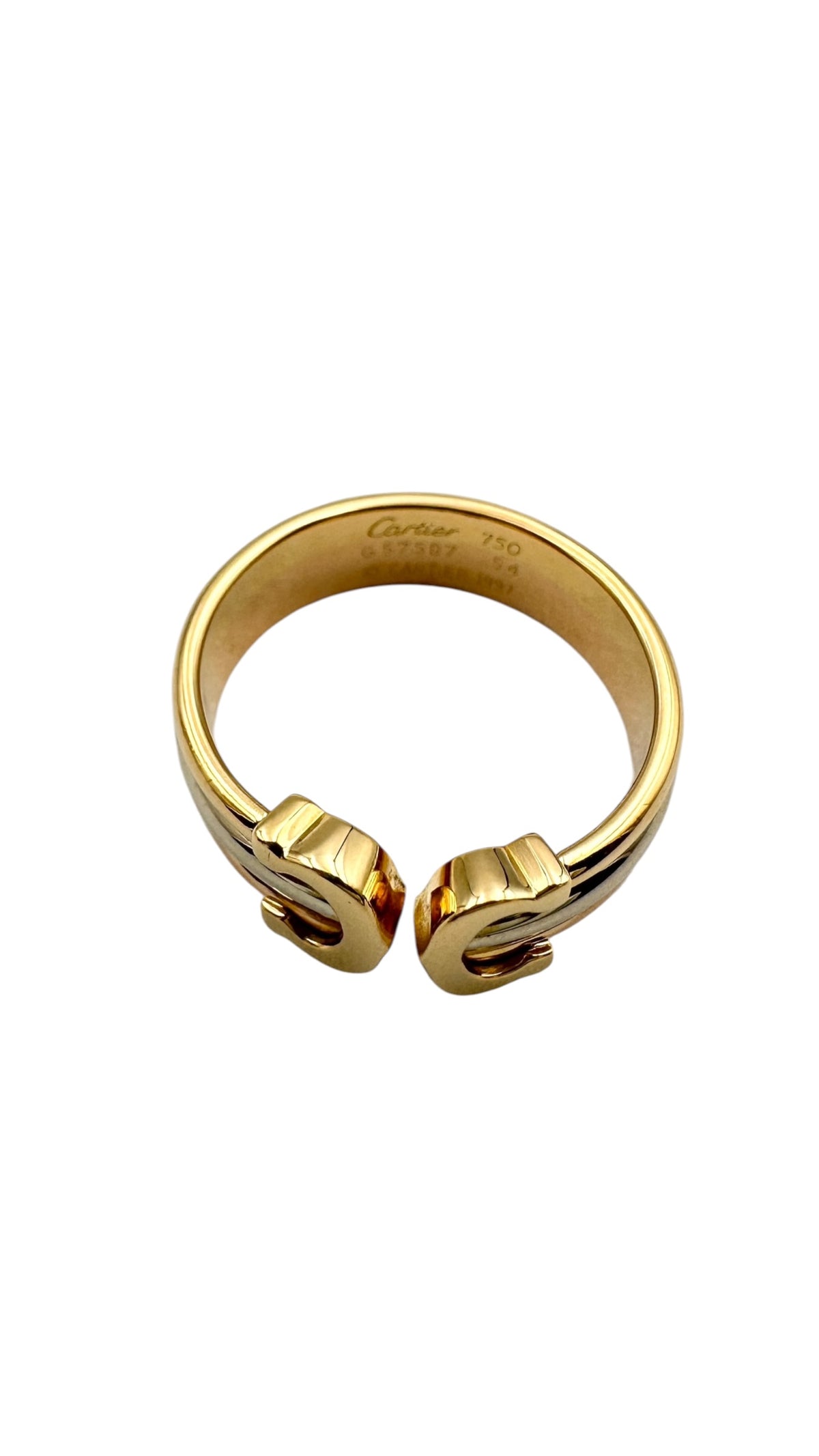 Cartier カルティエ 2Ⅽリング スリーゴールド