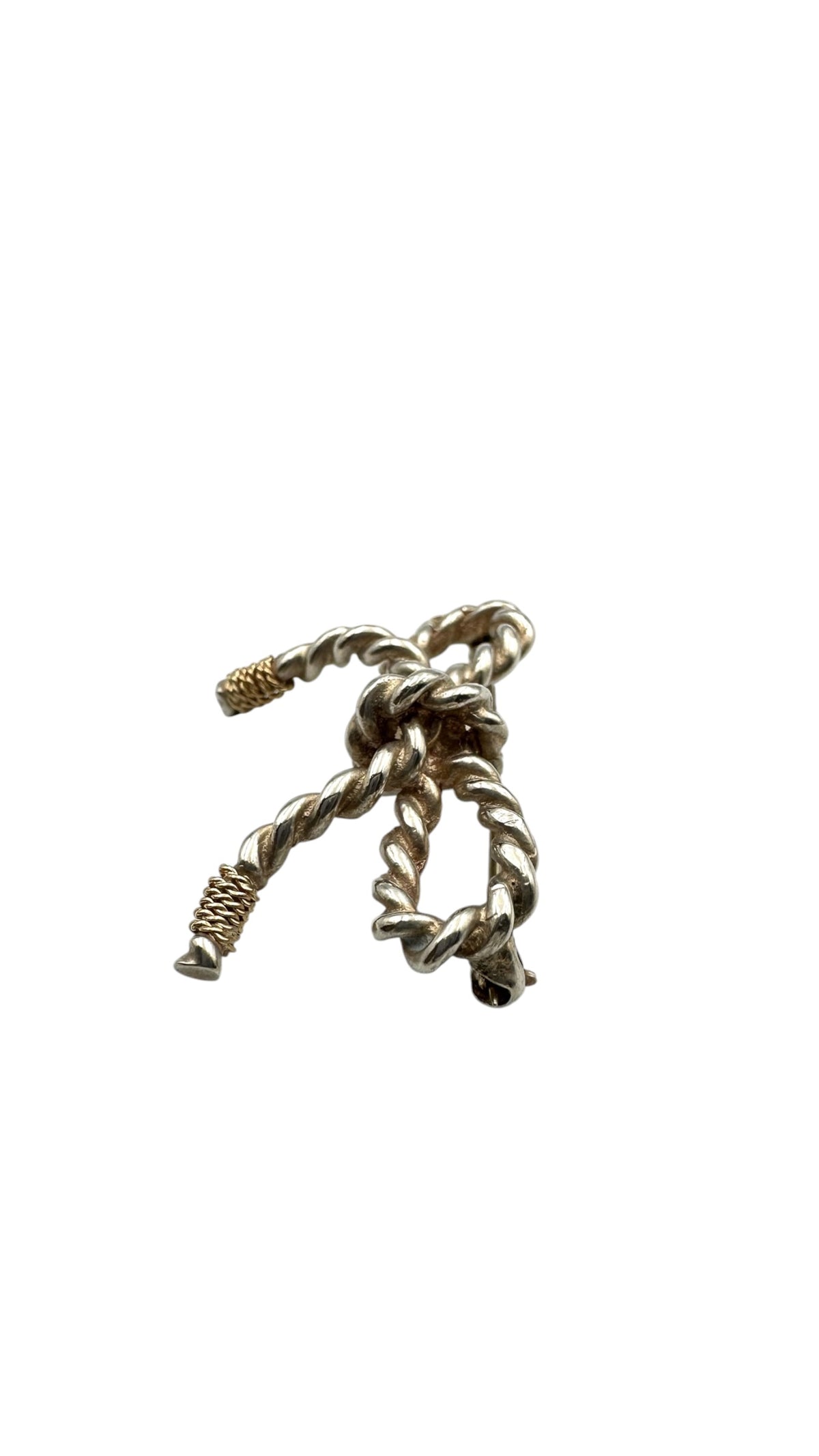 TIFFANY & Co. ティファニー リボン ブローチ K18YG/SLV925