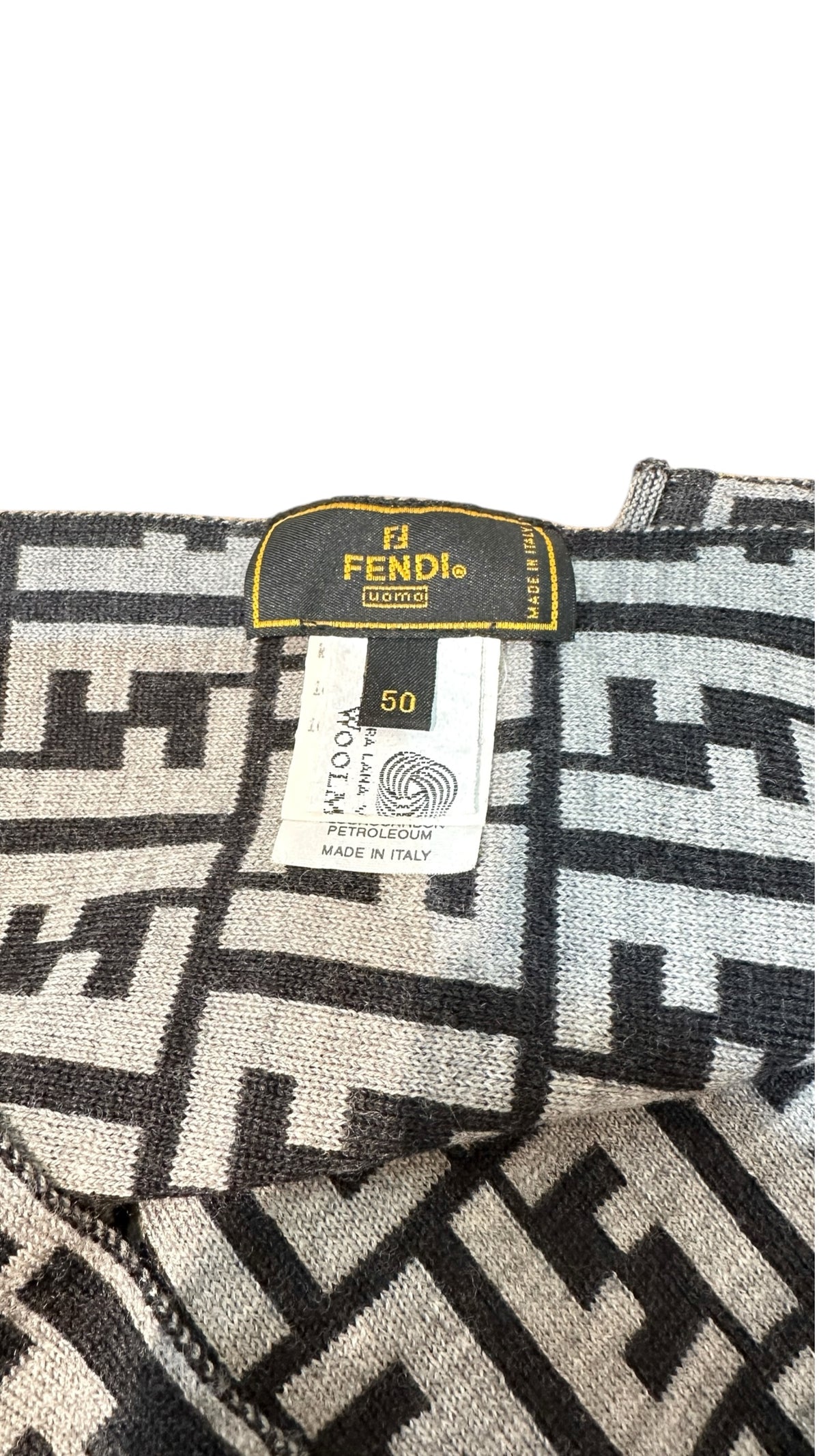 FENDI フェンディ ズッカ マフラー ウール