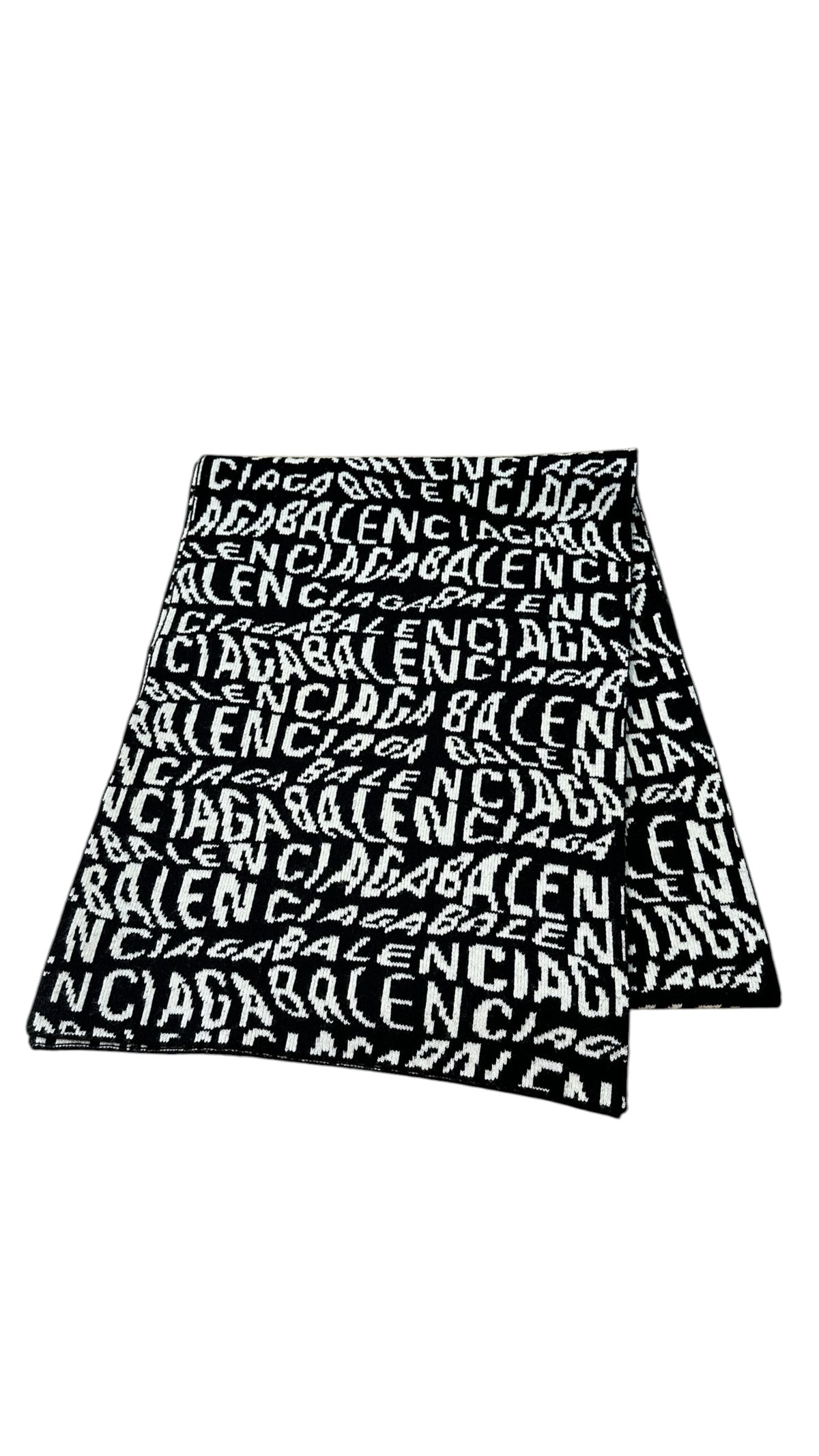 BALENCIAGA バレンシアガ 大判マフラー ロゴ