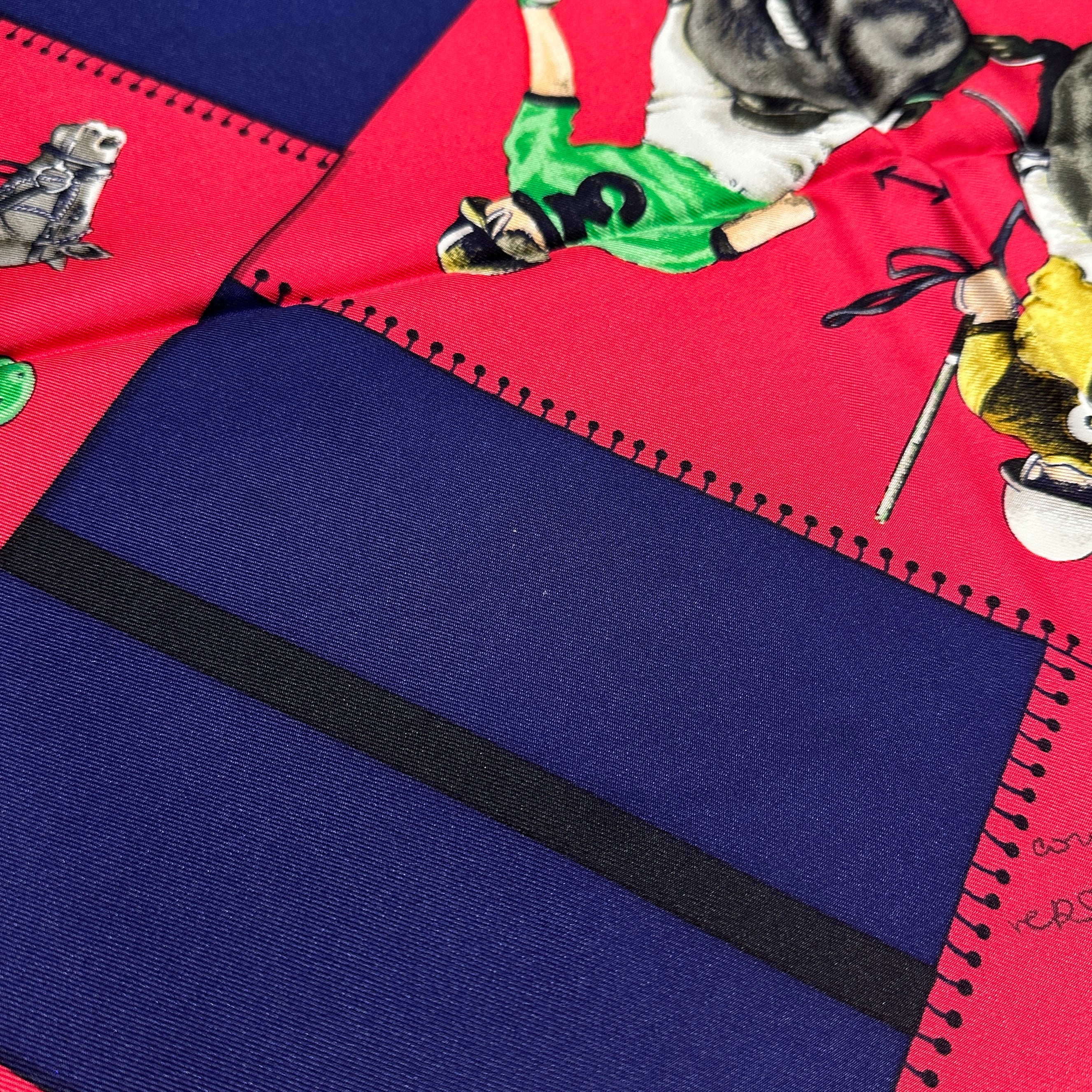 HERMES エルメス カレ90 ポロの世界