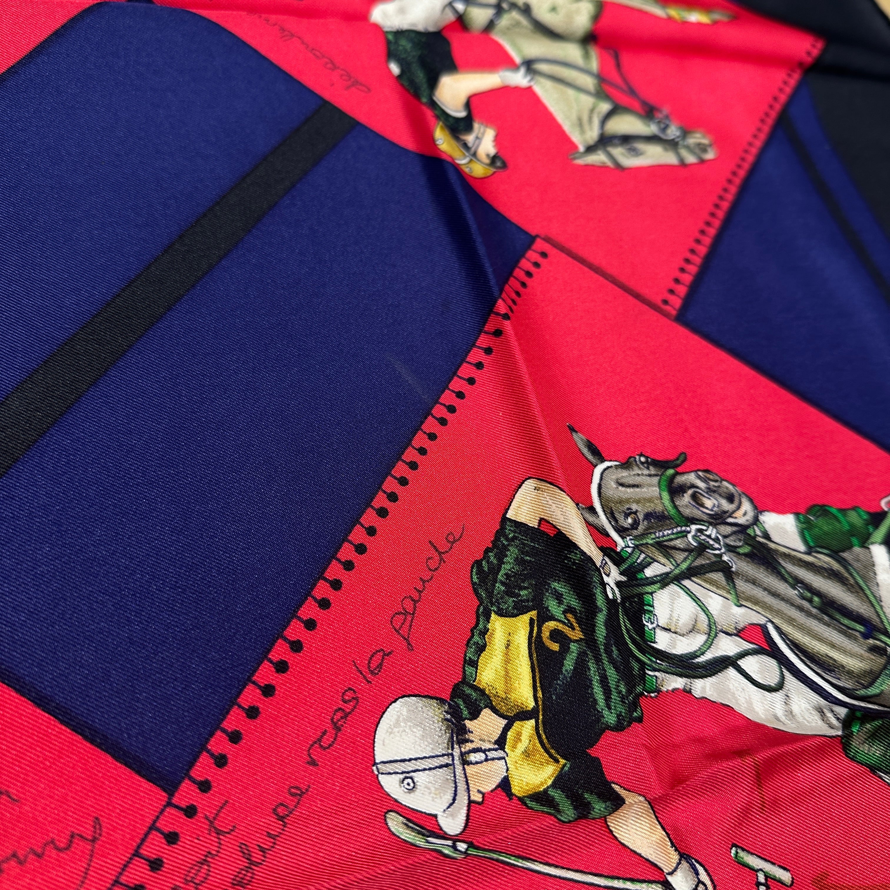 HERMES エルメス カレ90 ポロの世界