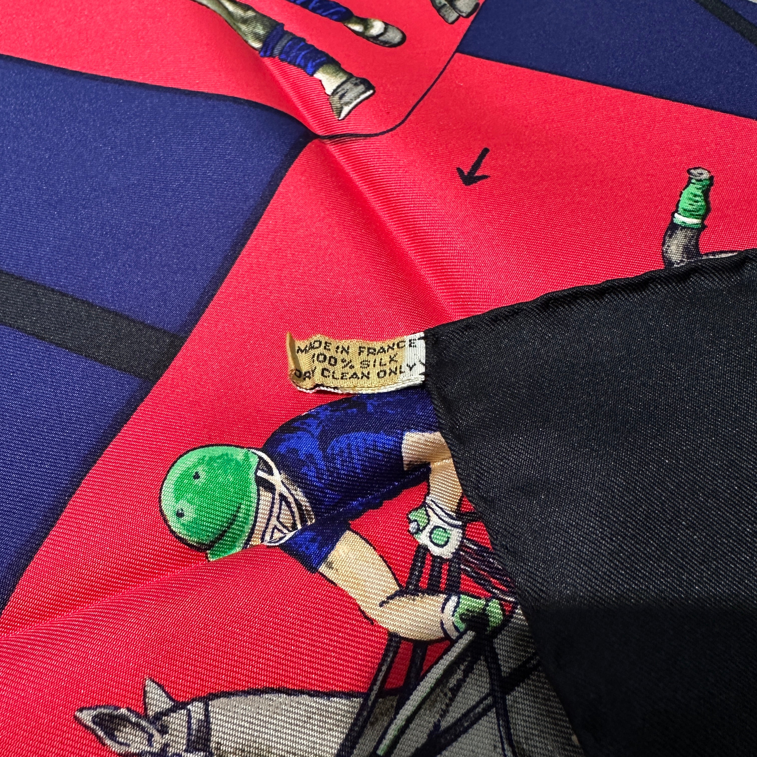 HERMES エルメス カレ90 ポロの世界