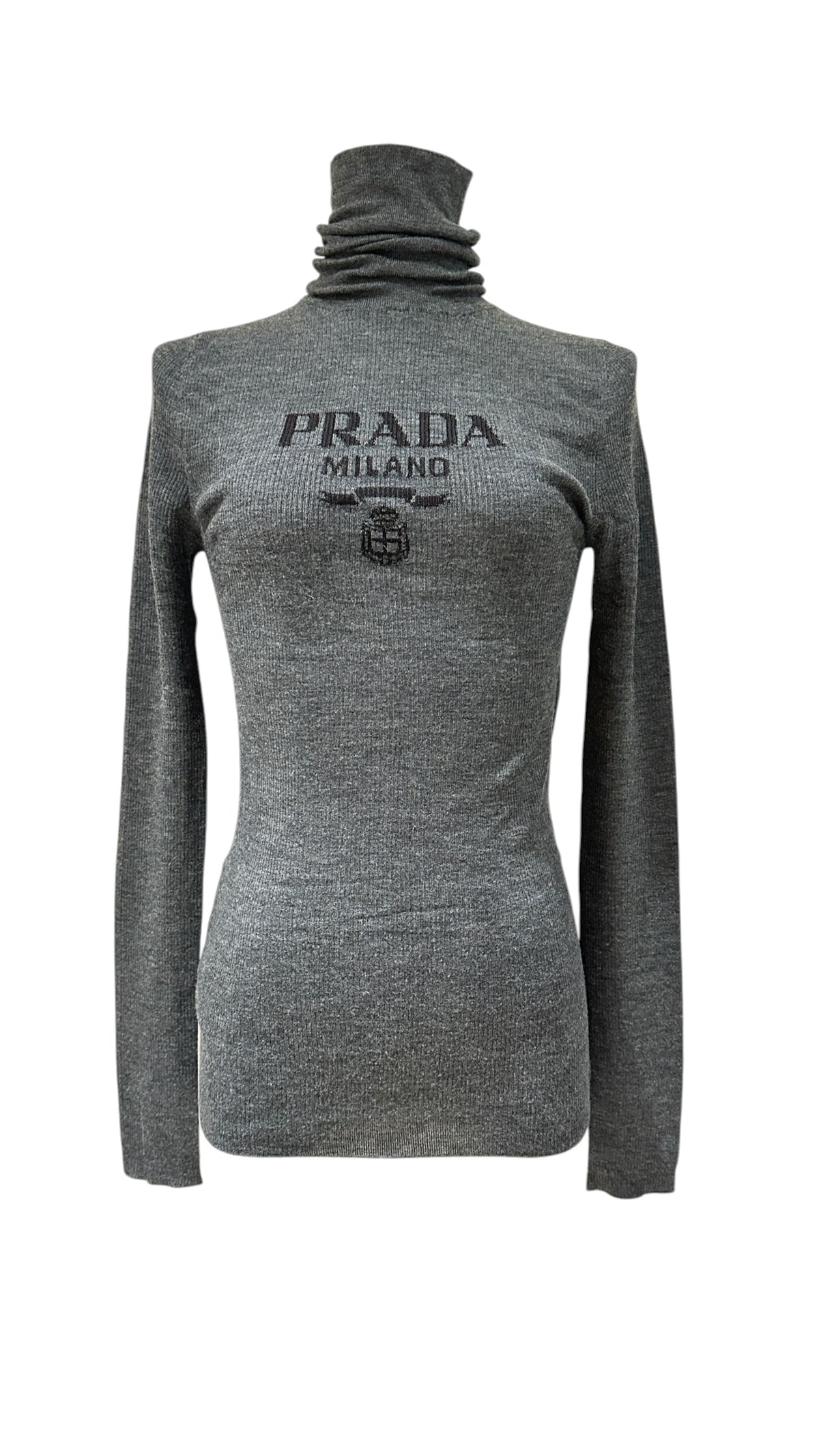 PRADA プラダ タートルニット グレー