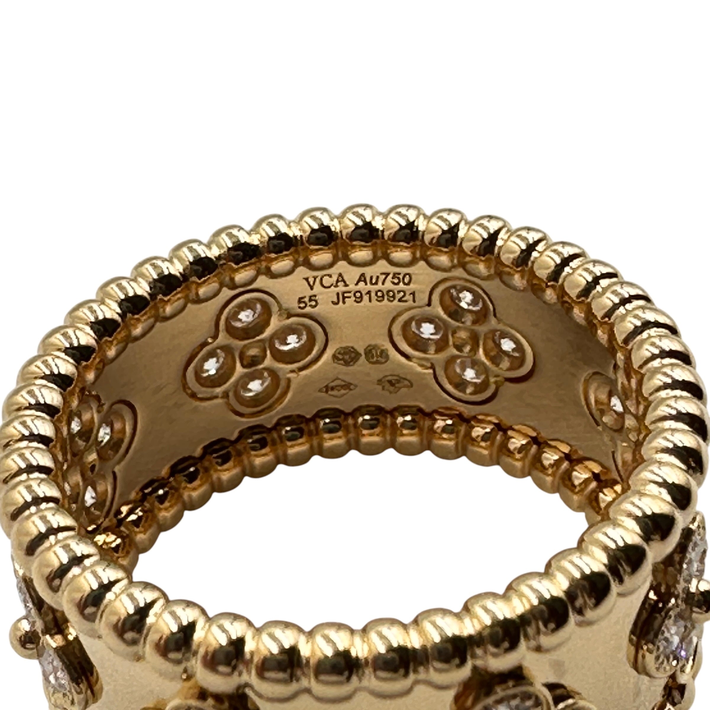 VanCleef & Arpels ヴァンクリーフ&アーペル ペルレ クローバー ダイヤリング