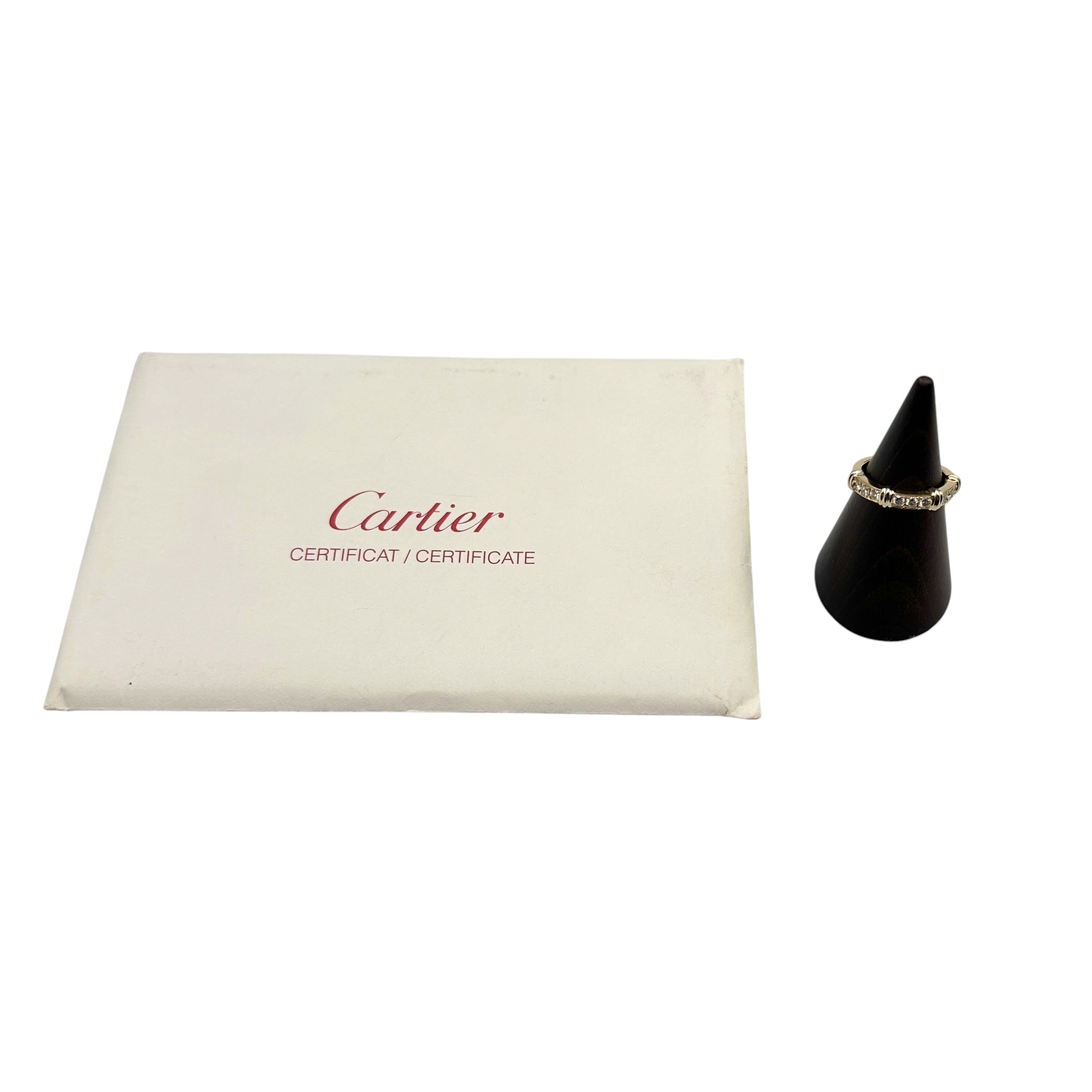 Cartier カルティエ コンテッサ ハーフダイヤ リング
