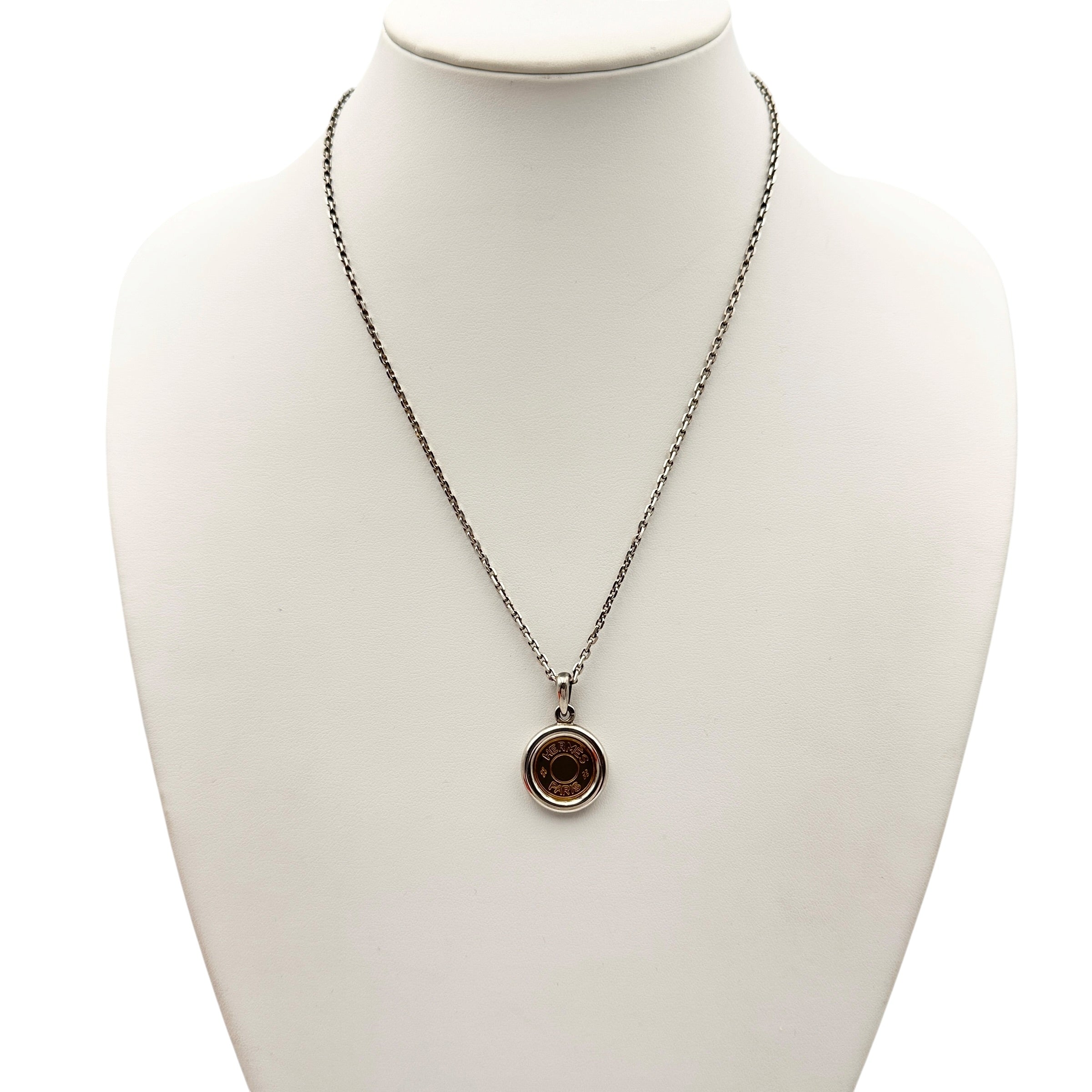 HERMES エルメス セリエ ネックレス SLV925/K18YG