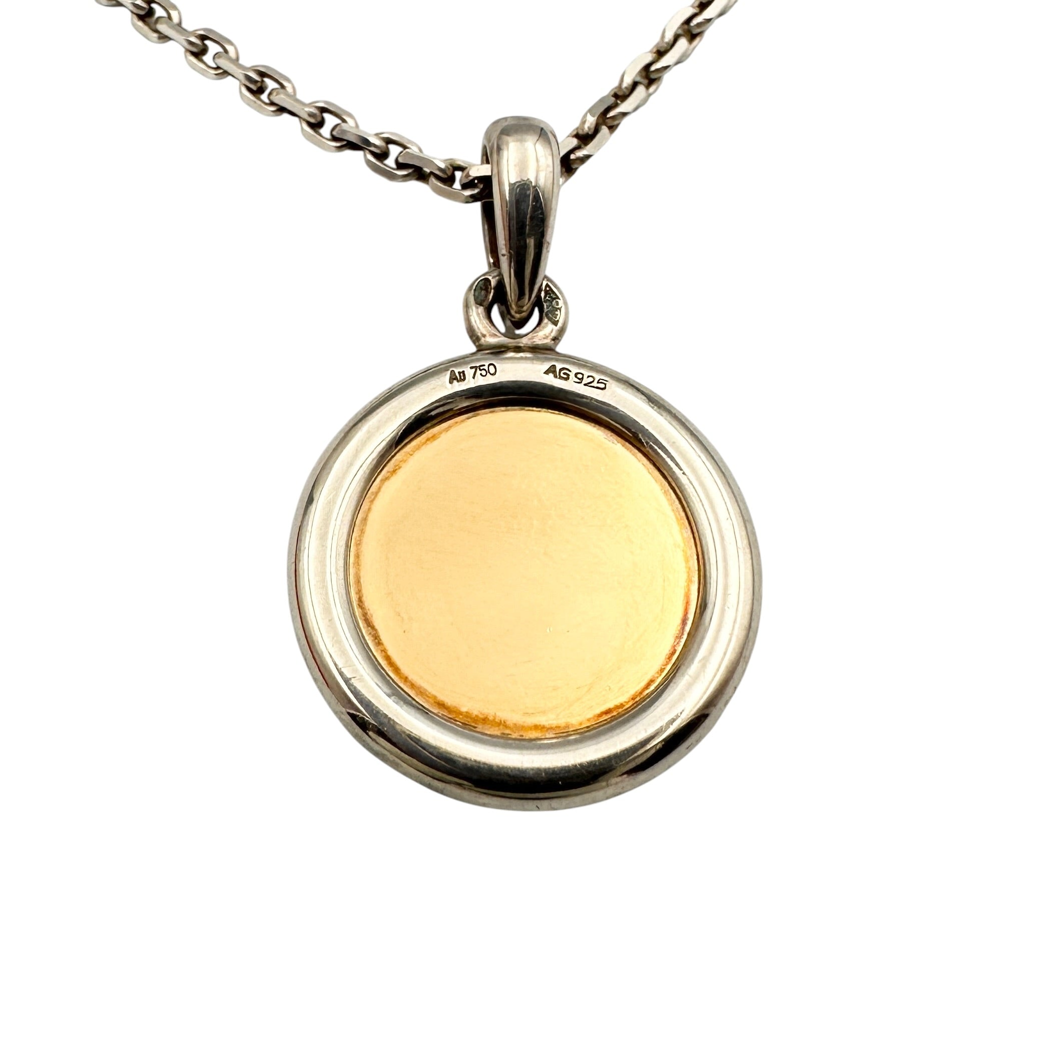 HERMES エルメス セリエ ネックレス SLV925/K18YG