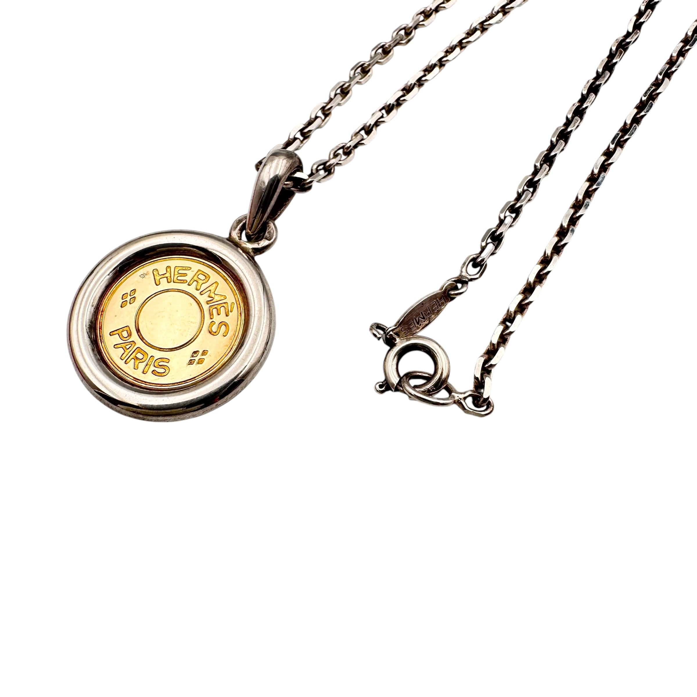 HERMES エルメス セリエ ネックレス SLV925/K18YG
