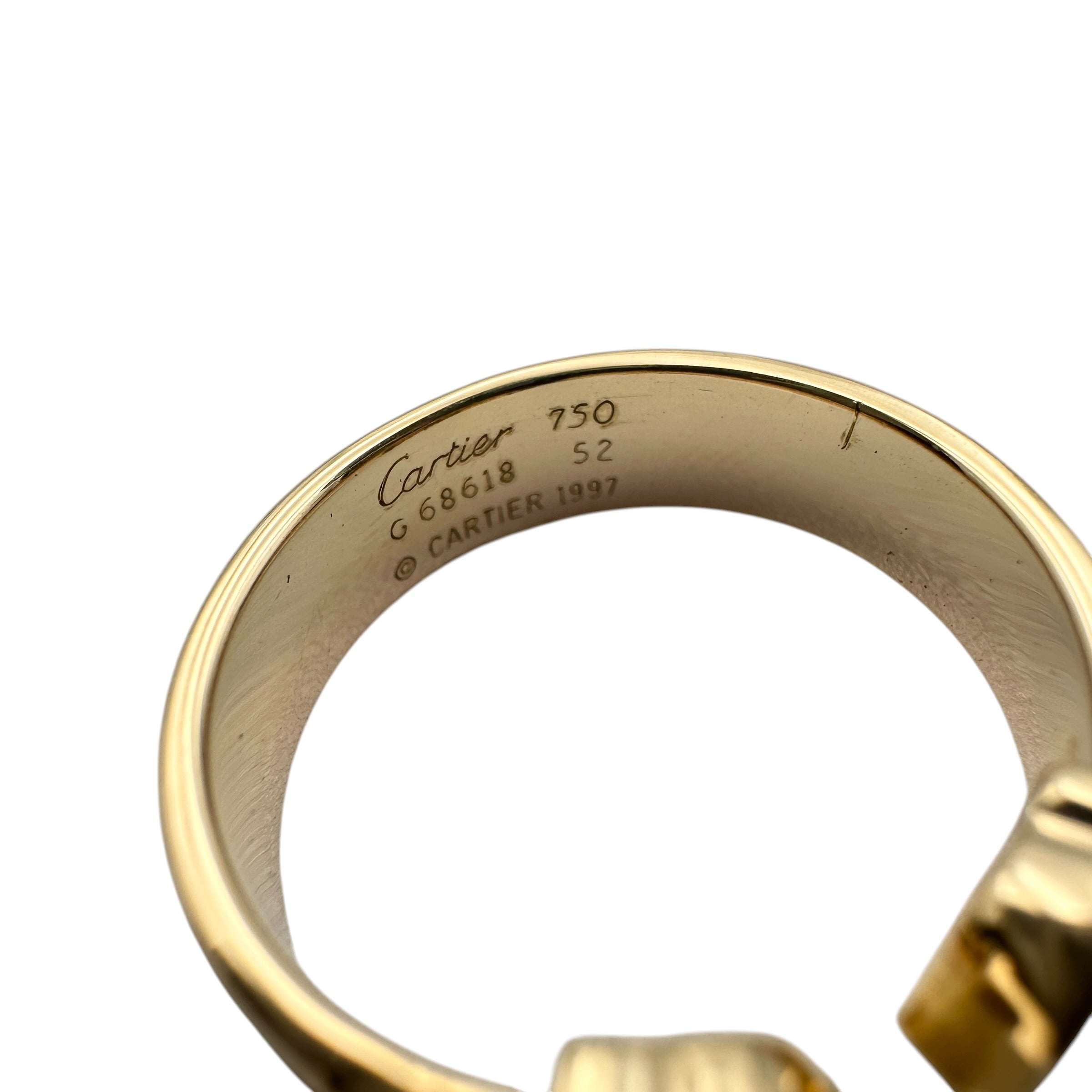 Cartier カルティエ 2Ⅽリング スリーゴールド
