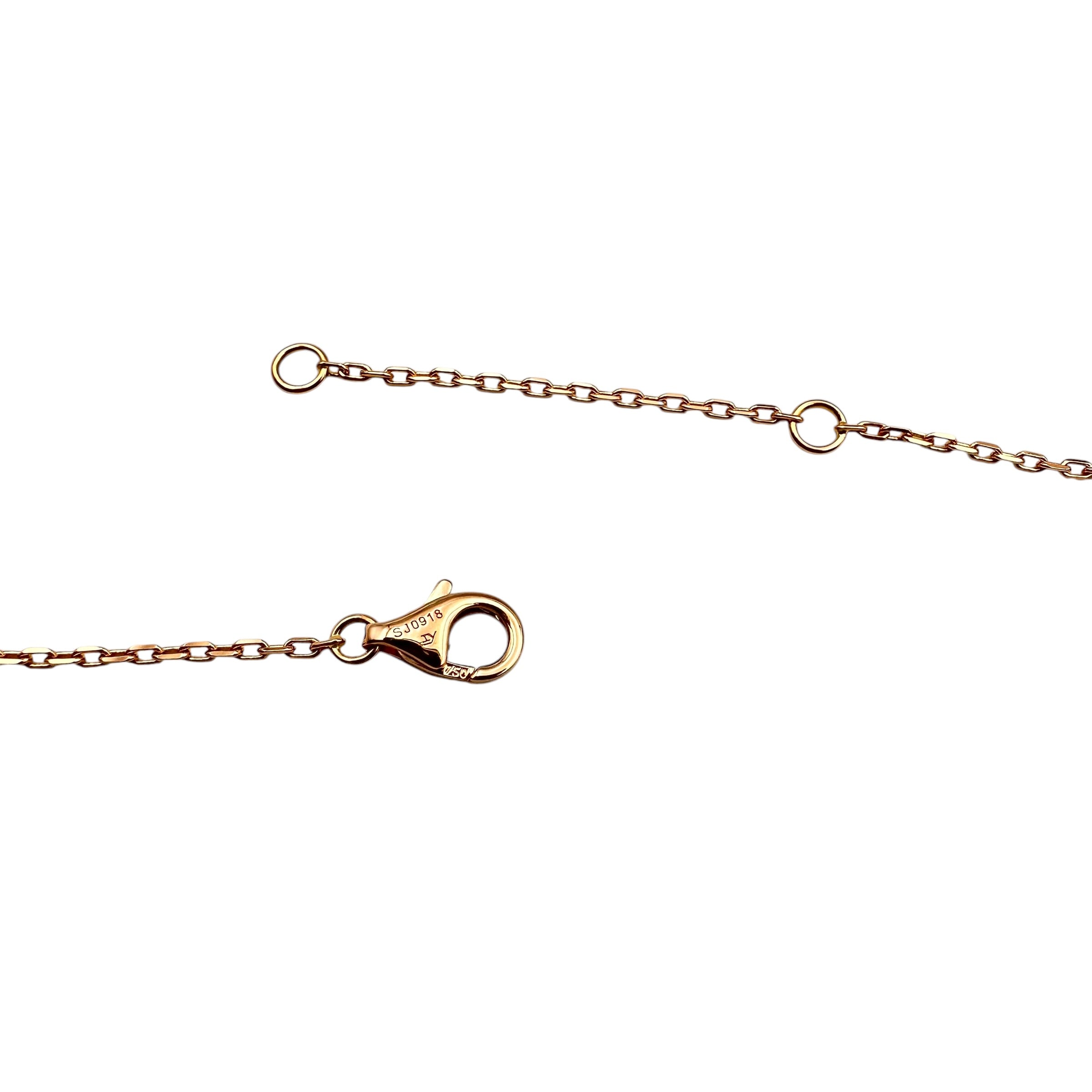 Cartier カルティエ ロゴ ドゥーブルC ダイヤ ネックレス