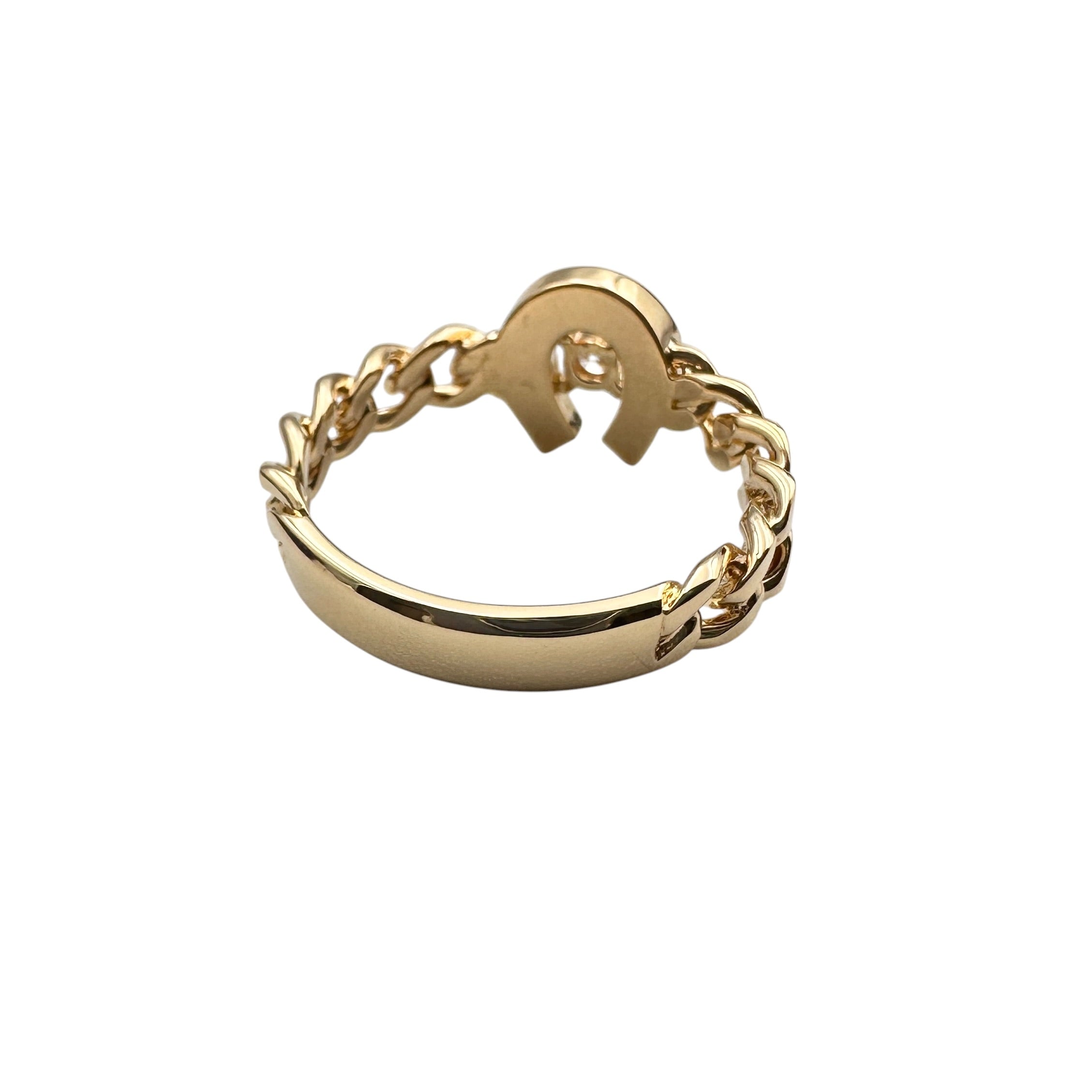 CELINE セリーヌ ダイヤリング K18 #52 0.09ct