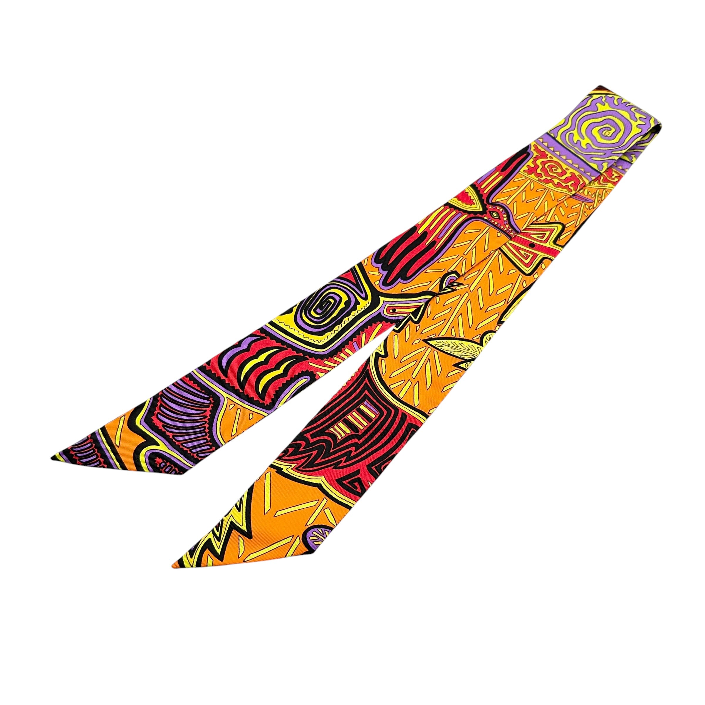 HERMES エルメス ツイリー パナマのクナ族の伝説 スカーフ