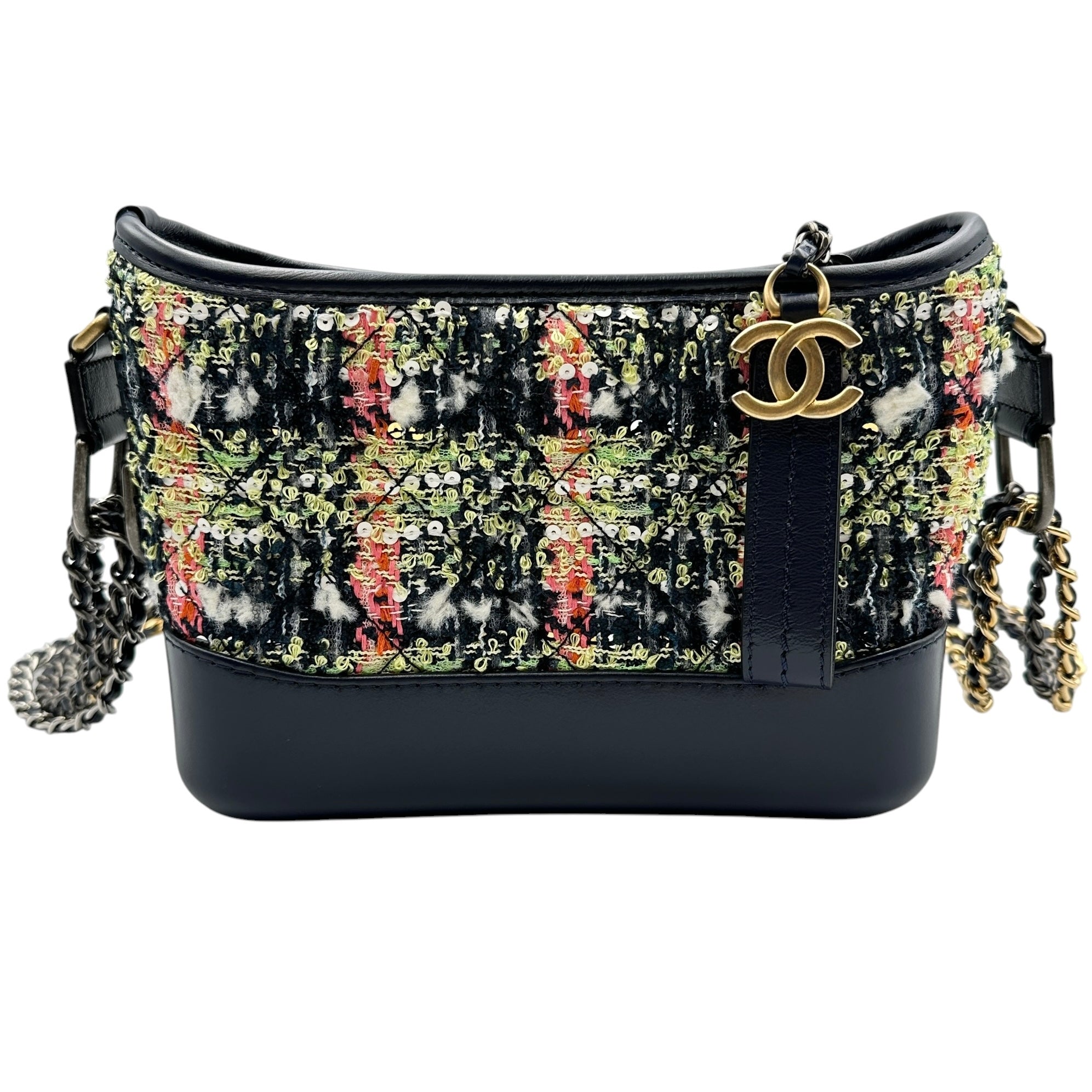 CHANEL シャネル A91810 ガブリエル スモールホーボー チェーンショルダーバッグ ツイード 29番台