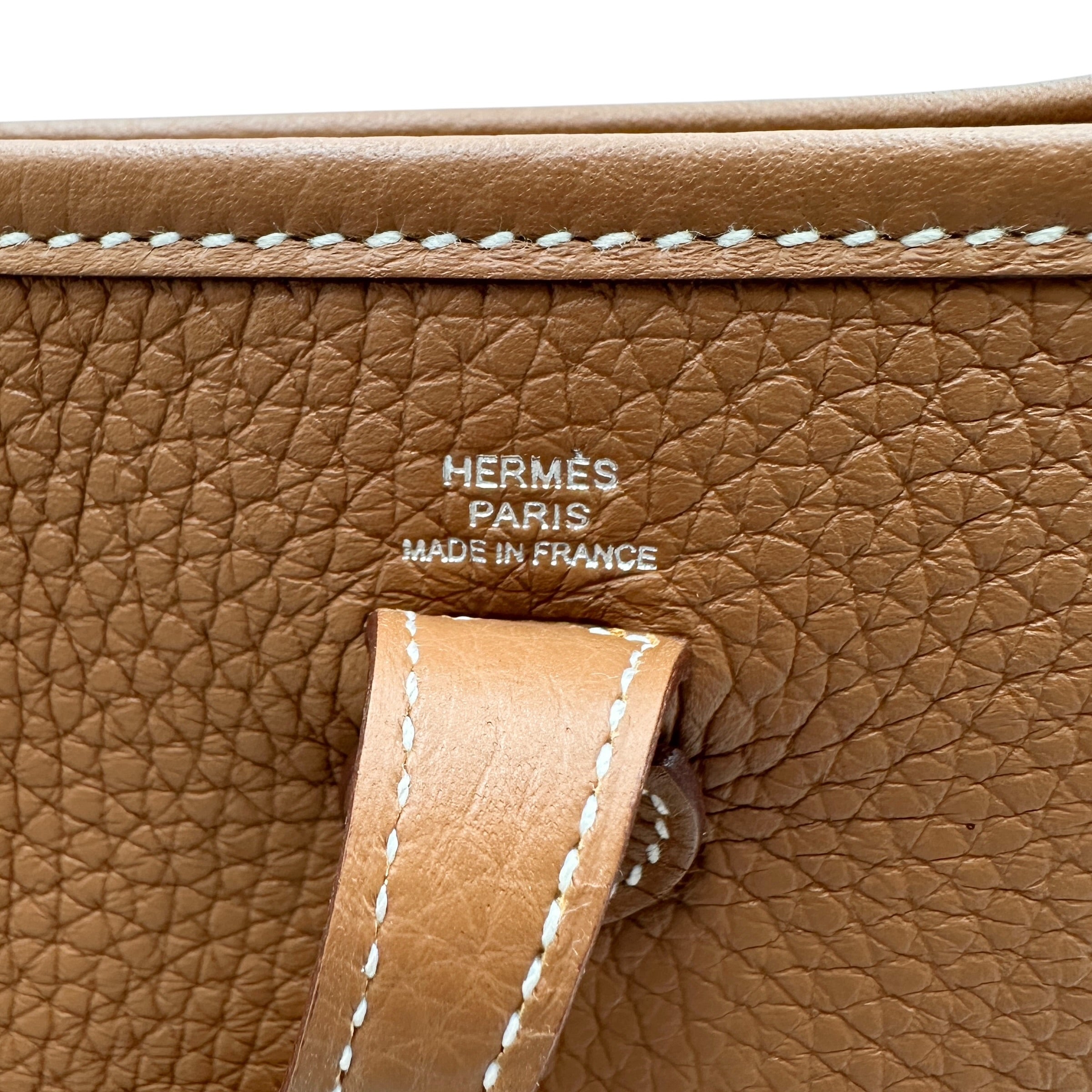 HERMES エルメス エヴリンTPM トリヨン ショルダーバッグ ゴールド