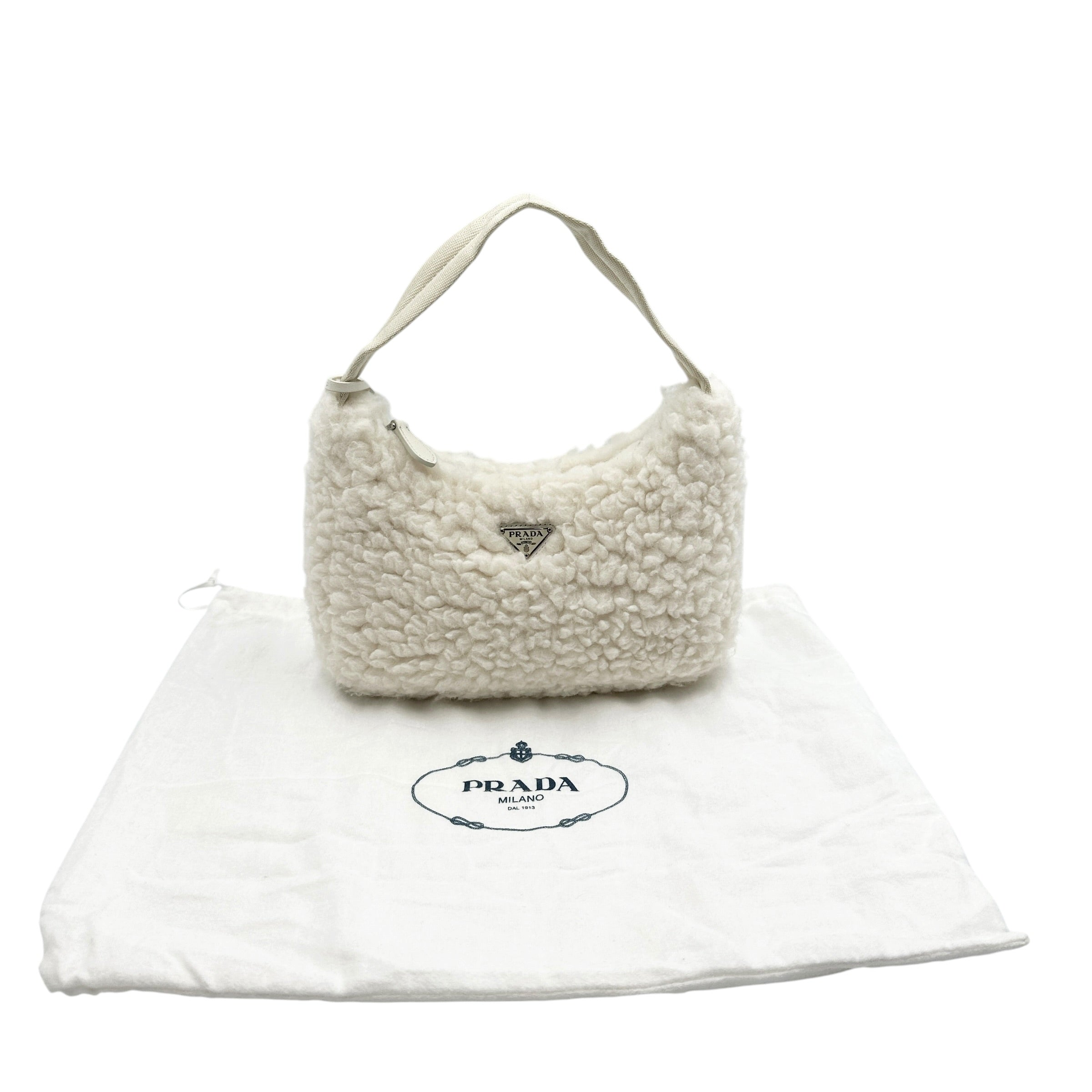 PRADA プラダ 1NE515 ボア ワンショルダーバッグ