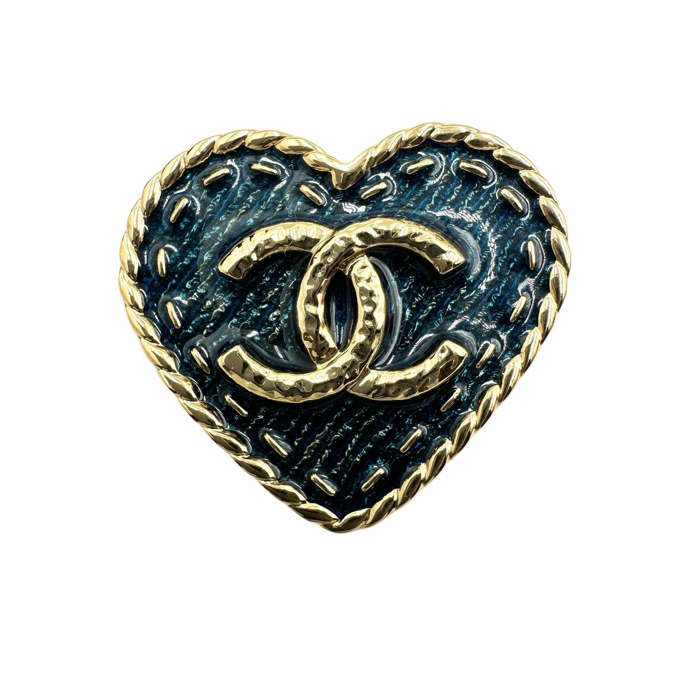 CHANEL シャネル I24P ハートブローチ