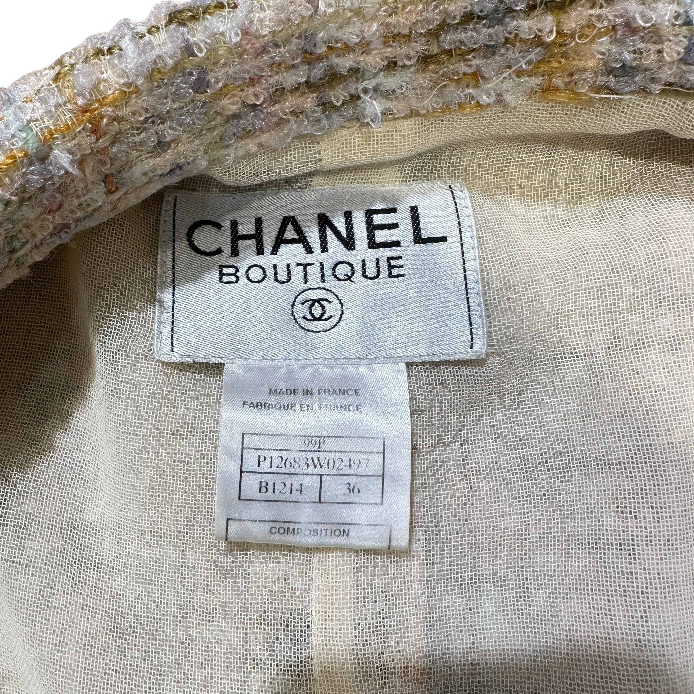 CHANEL シャネル ジャケット ツイード #36 99P