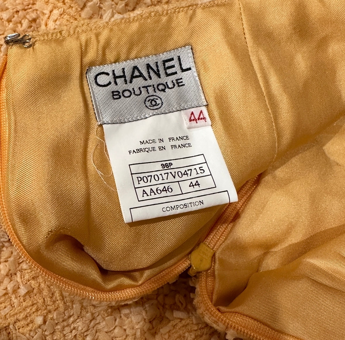 CHANEL シャネル セットアップ ツイード #44 96P