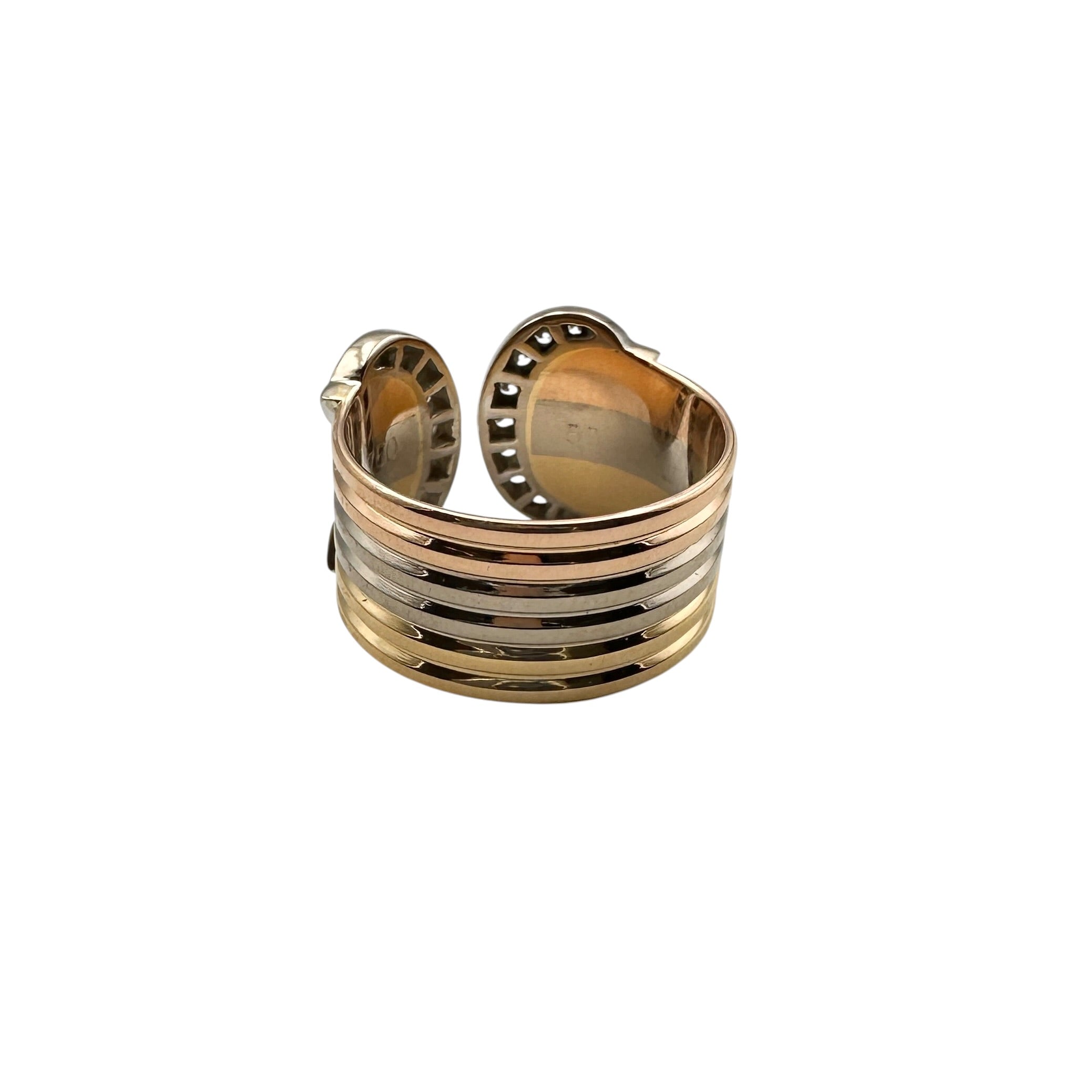 Cartier カルティエ 2Ⅽリング ダイヤ スリーゴールド