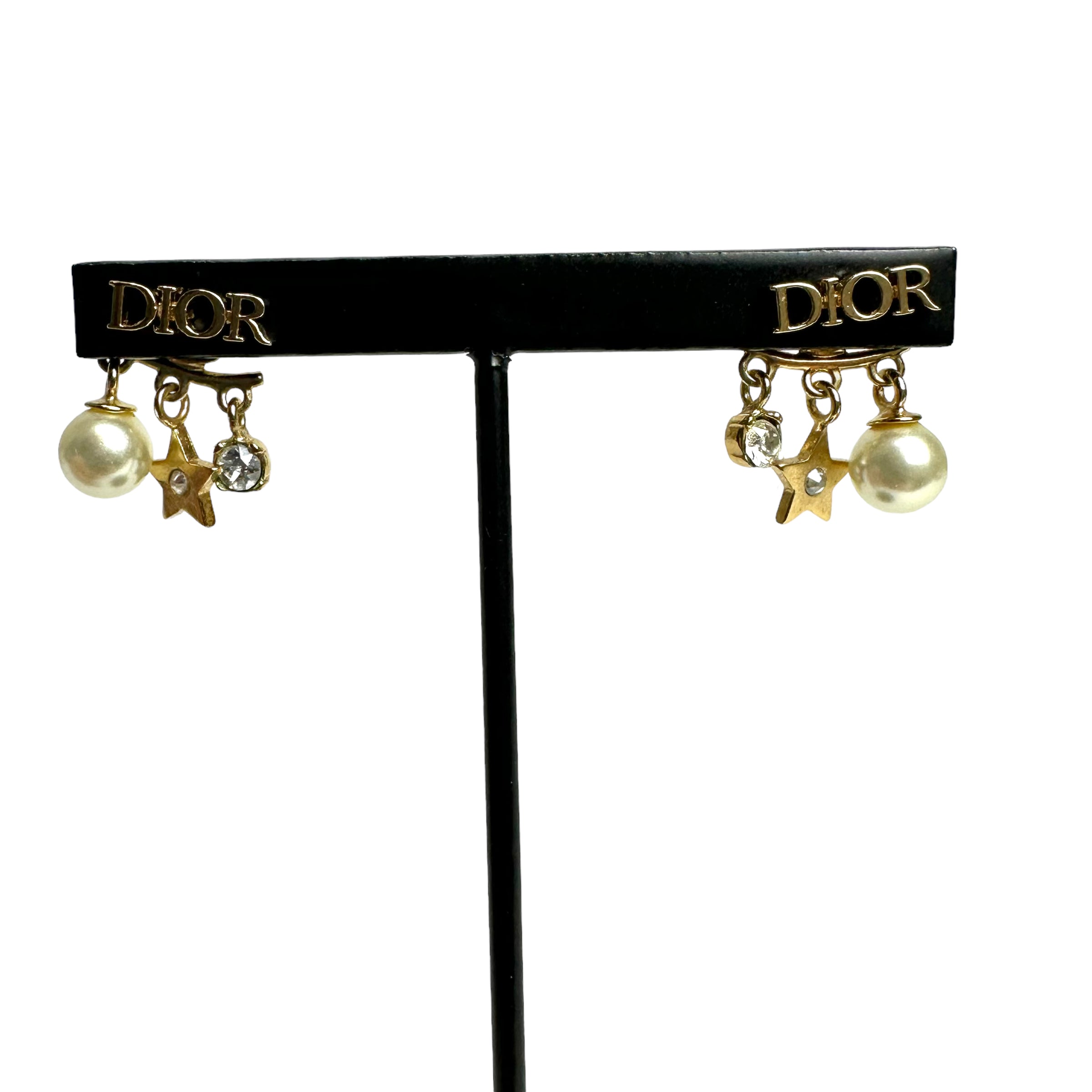 Christian Dior ディオール ロゴ パールピアス