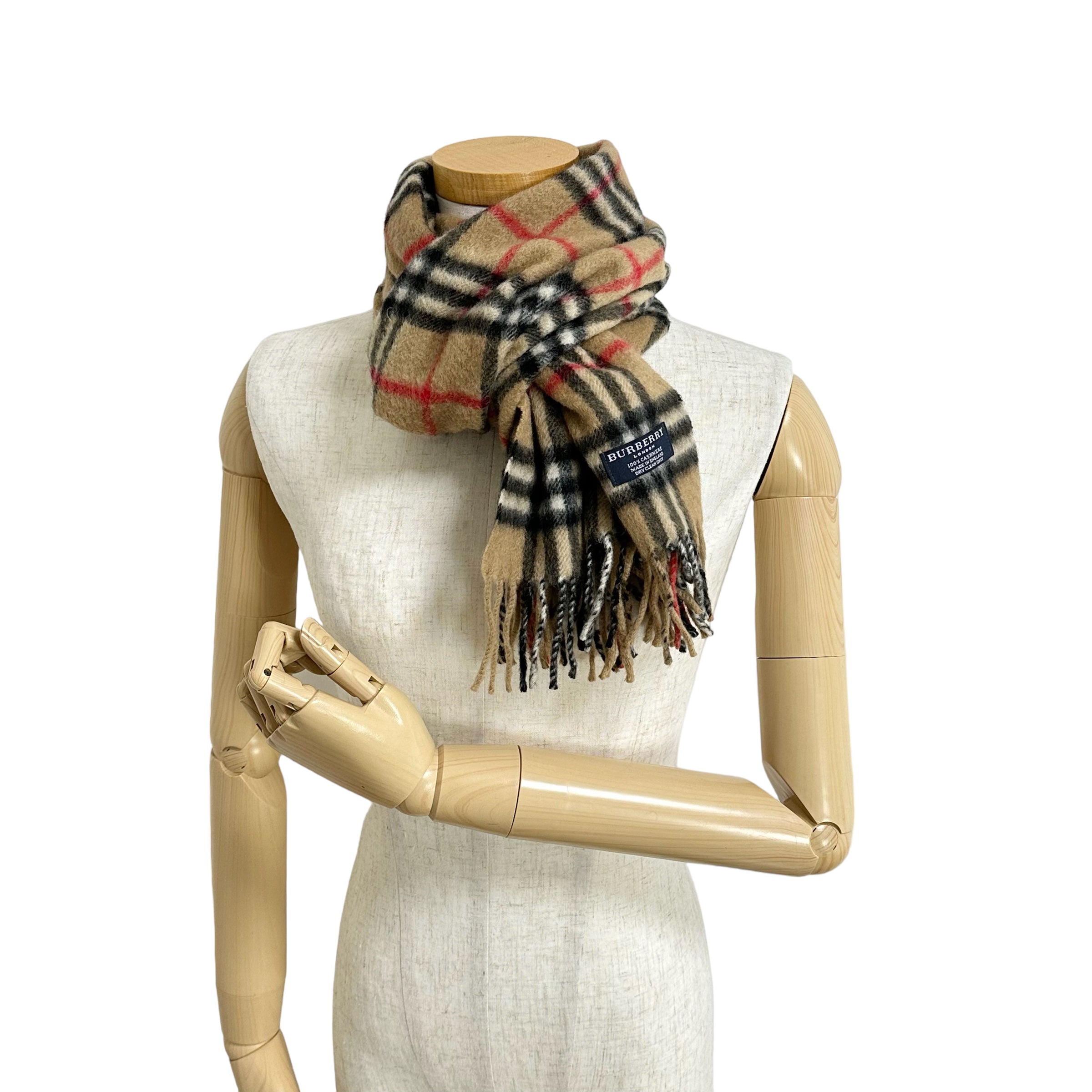 Burberry バーバリー ノバチェック カシミアマフラー
