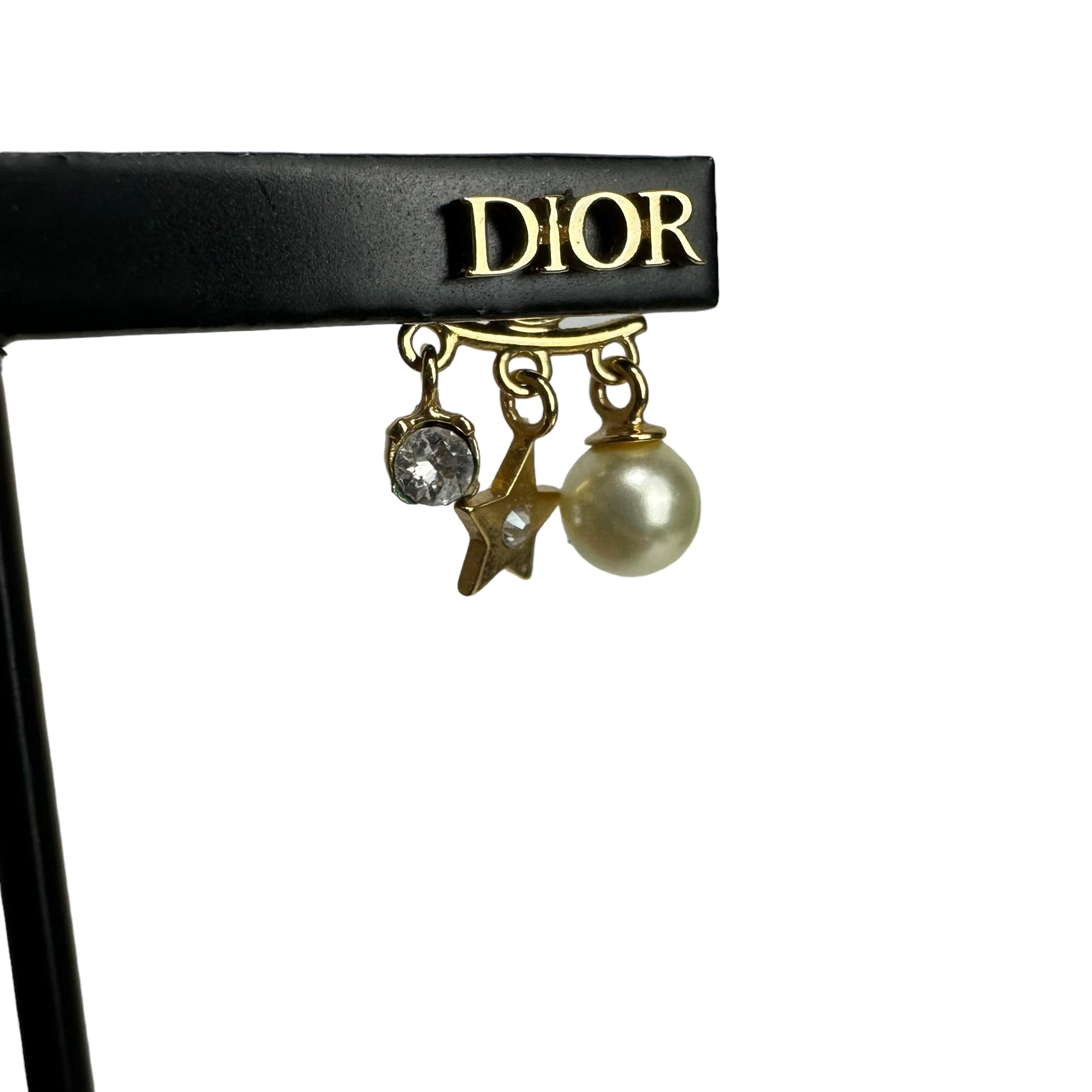 Christian Dior ディオール ロゴ パールピアス