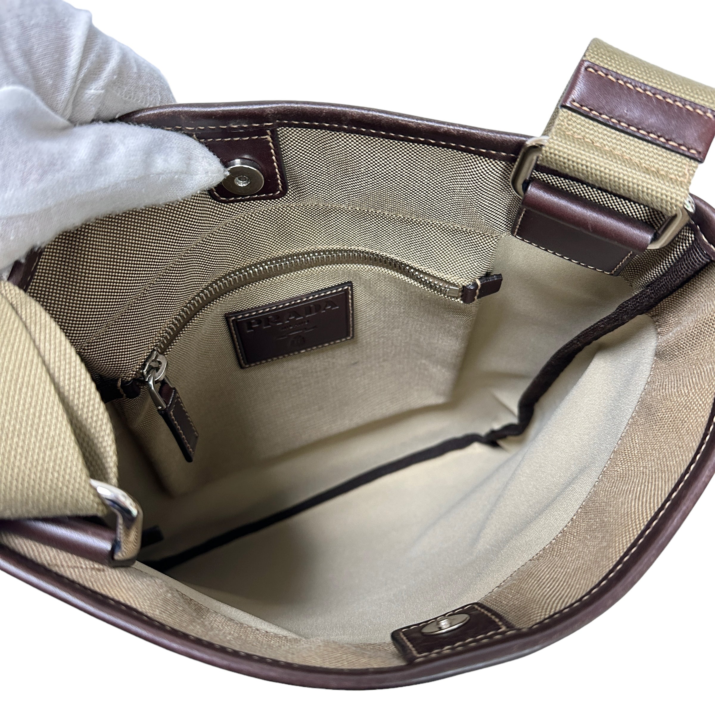 PRADA プラダ ロゴジャガード ショルダーバッグ