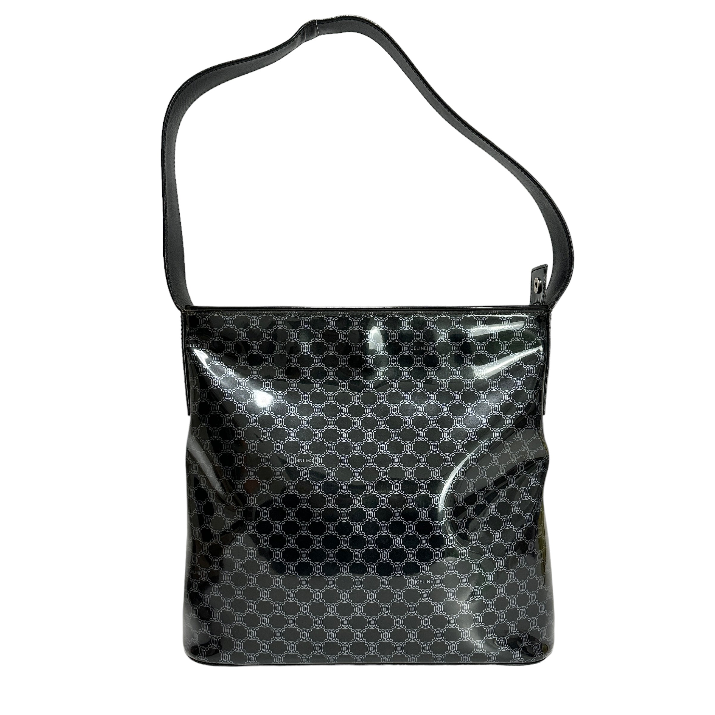 CELINE セリーヌ エナメル ショルダーバッグ